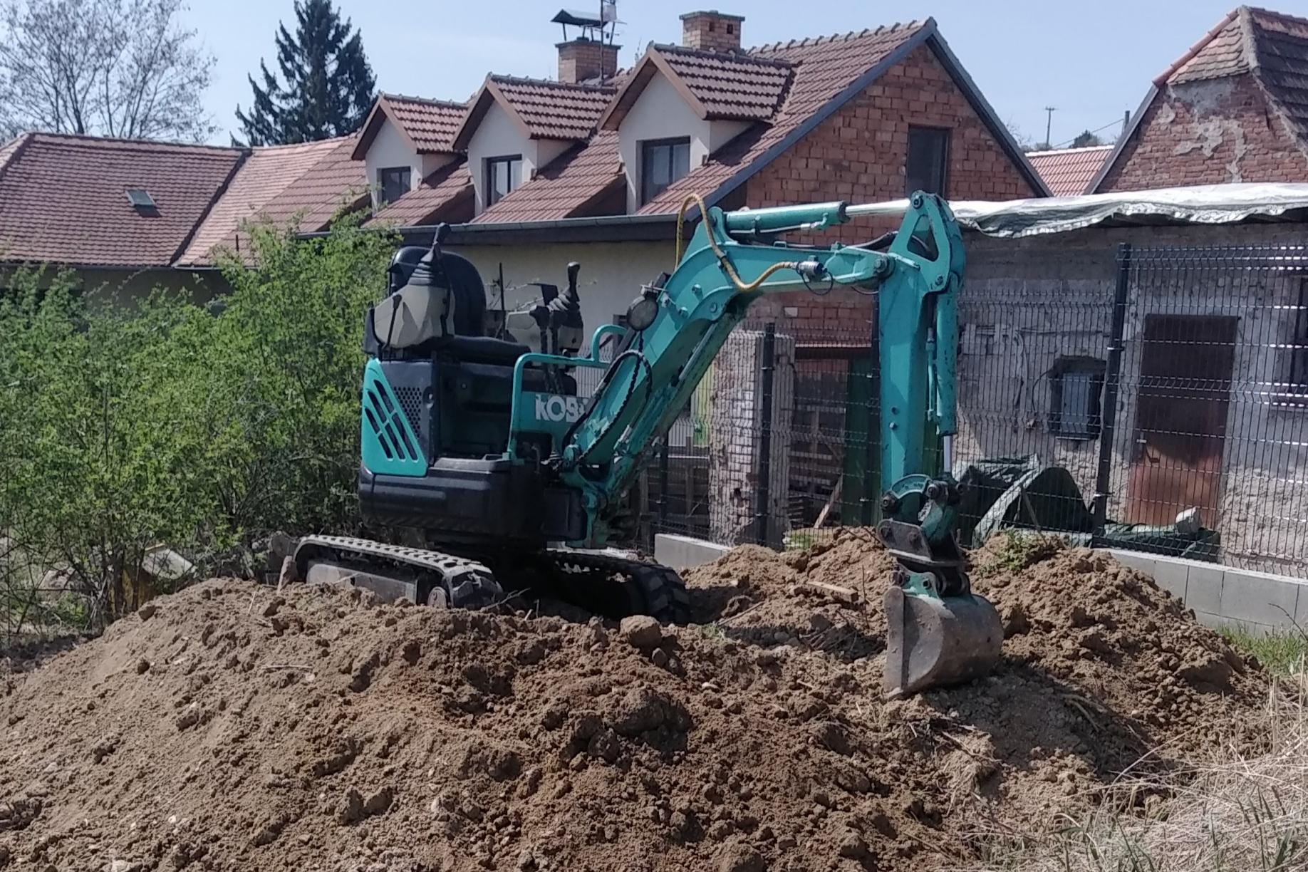 Výkopové práce Zábrana