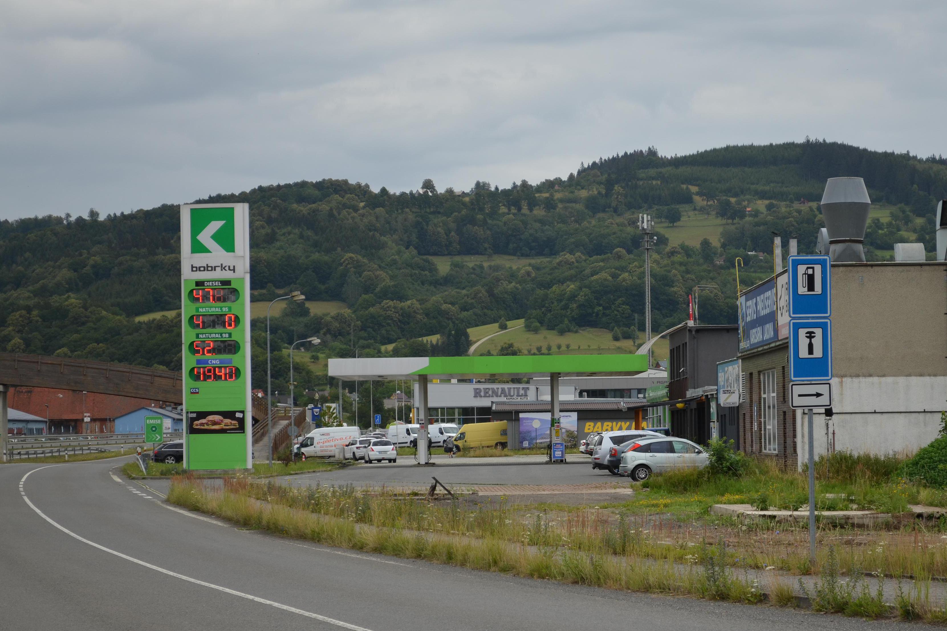 Čerpací stanice Bobrky