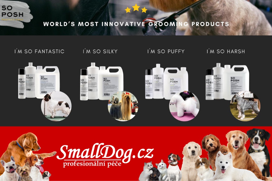 Kosmetika pro štěňata i výstavní šampiony