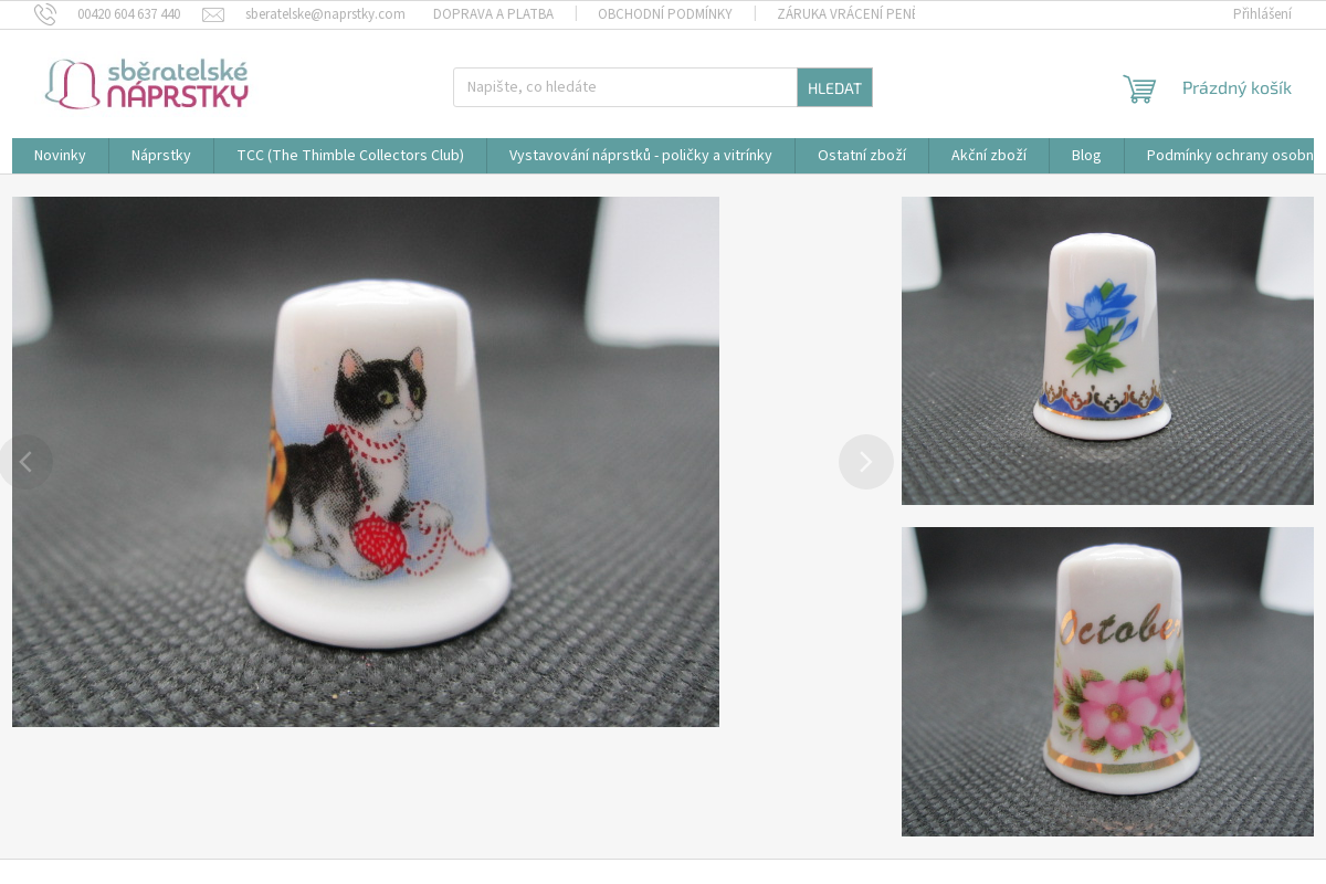 Sběratelské NÁPRSTKY foto 1