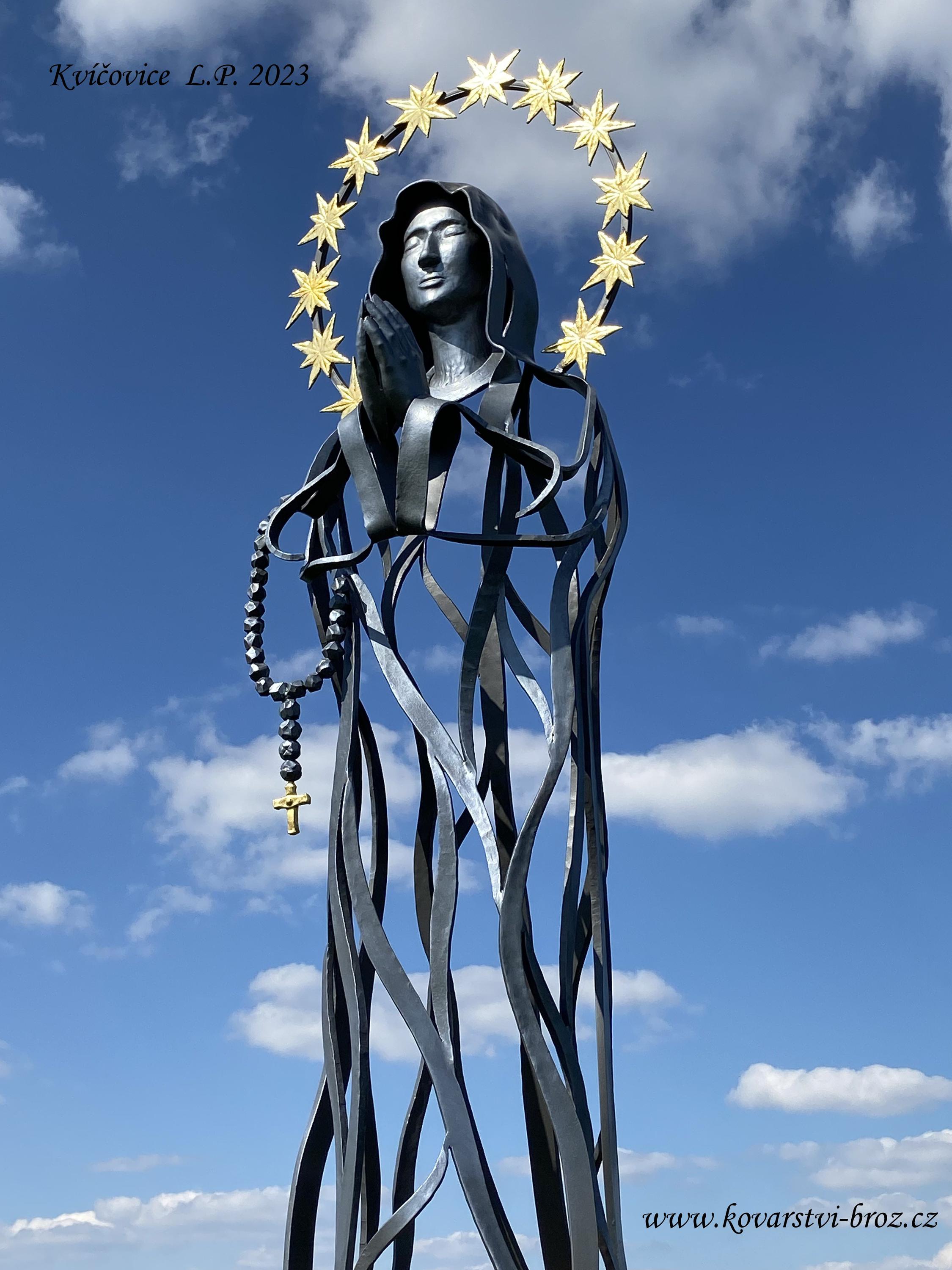 Panna Marie - kovaná plastika foto 4