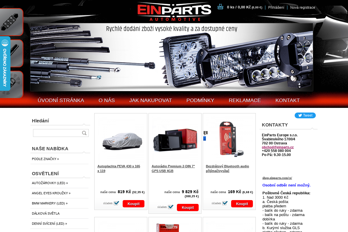 Shop.einparts.cz foto 1