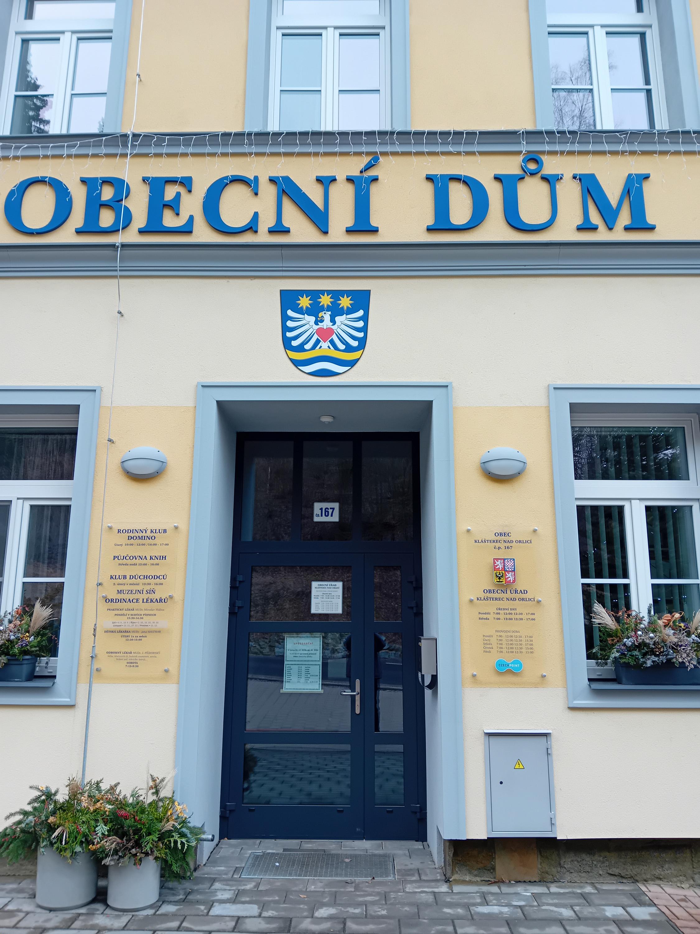 Klášterec nad Orlicí - obecní úřad foto 4