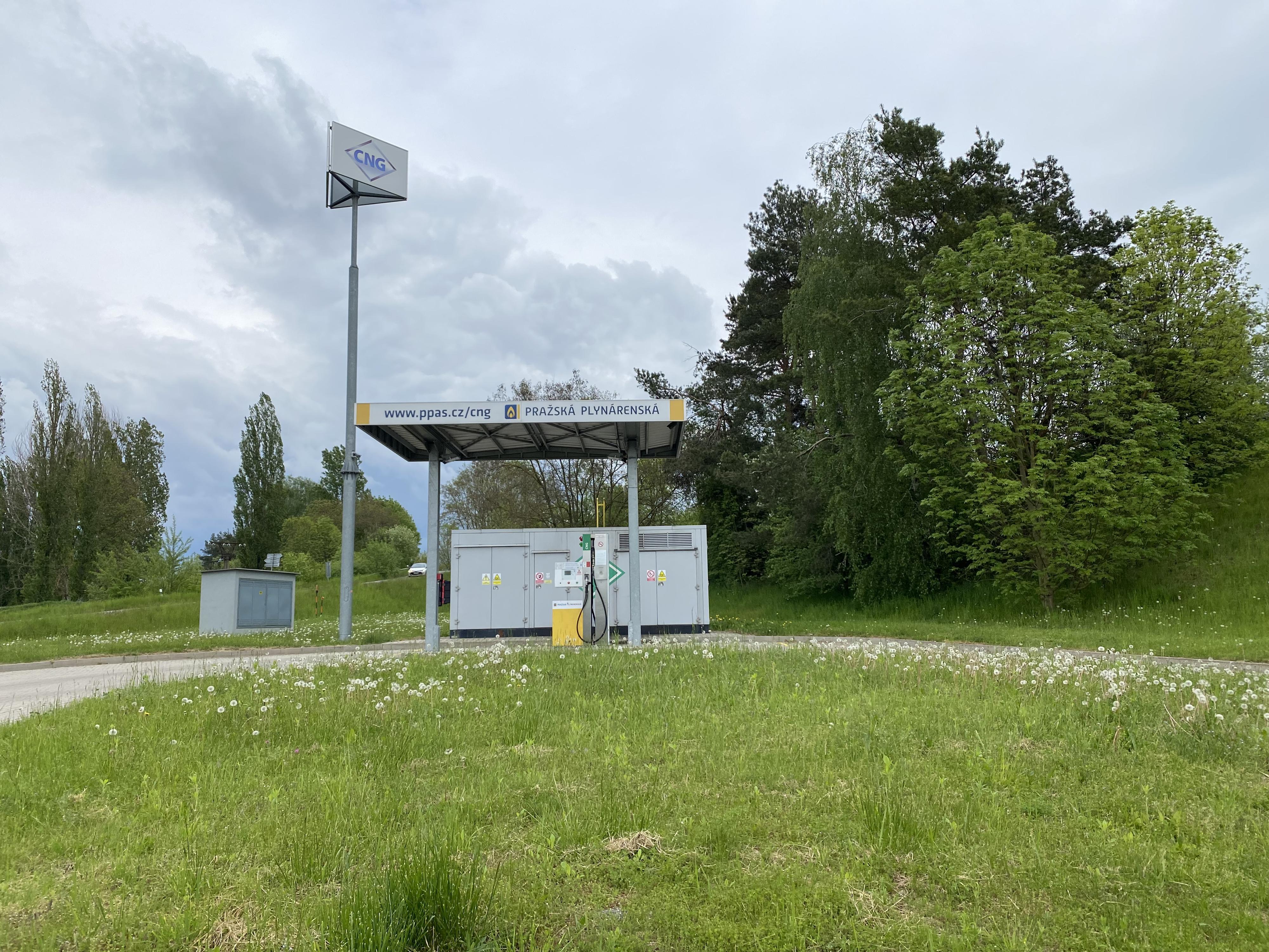 Pražská plynárenská - plnicí stanice CNG