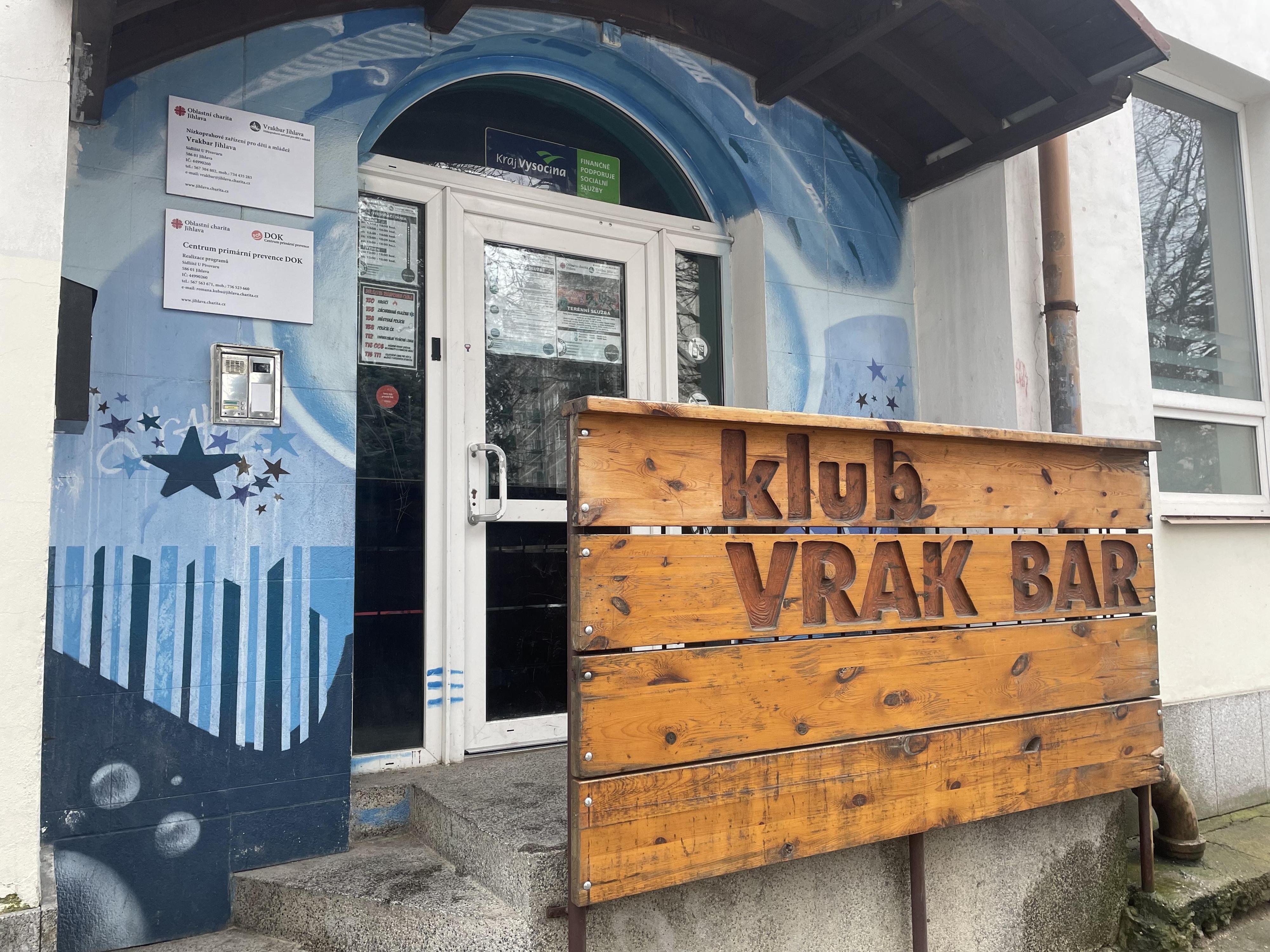 Oblastní charita Jihlava - Nízkoprahový klub Vrakbar