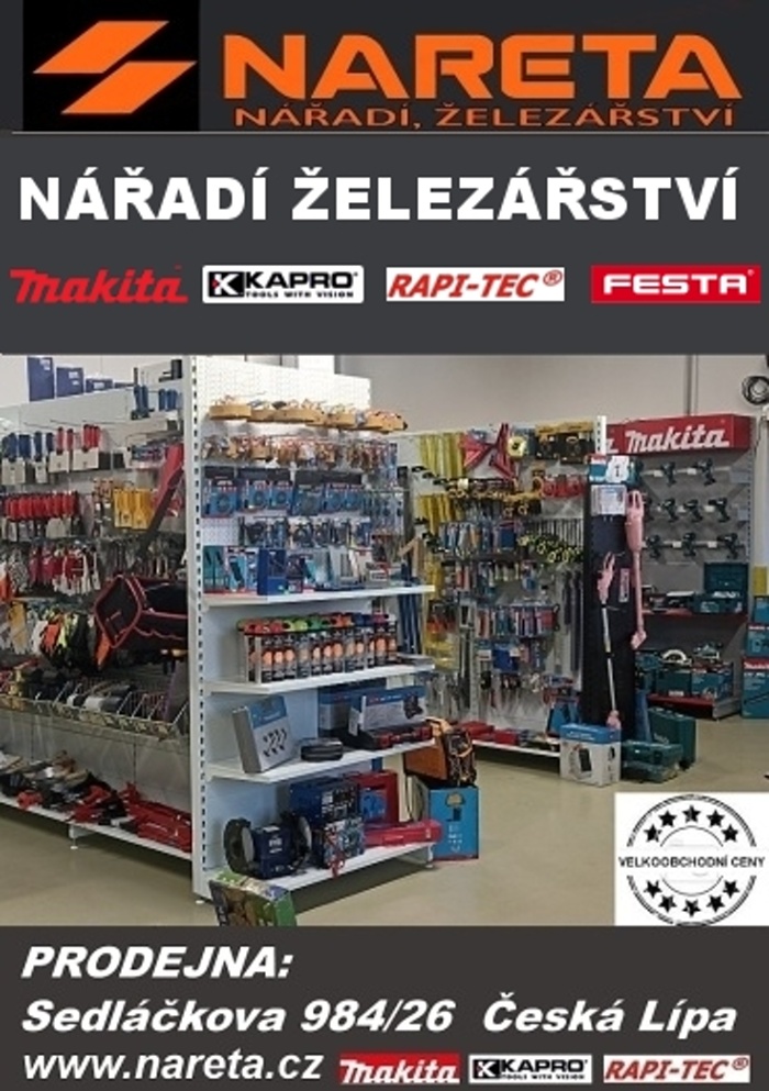 NARETA - NÁŘADÍ - ŽELEZÁŘSTVÍ