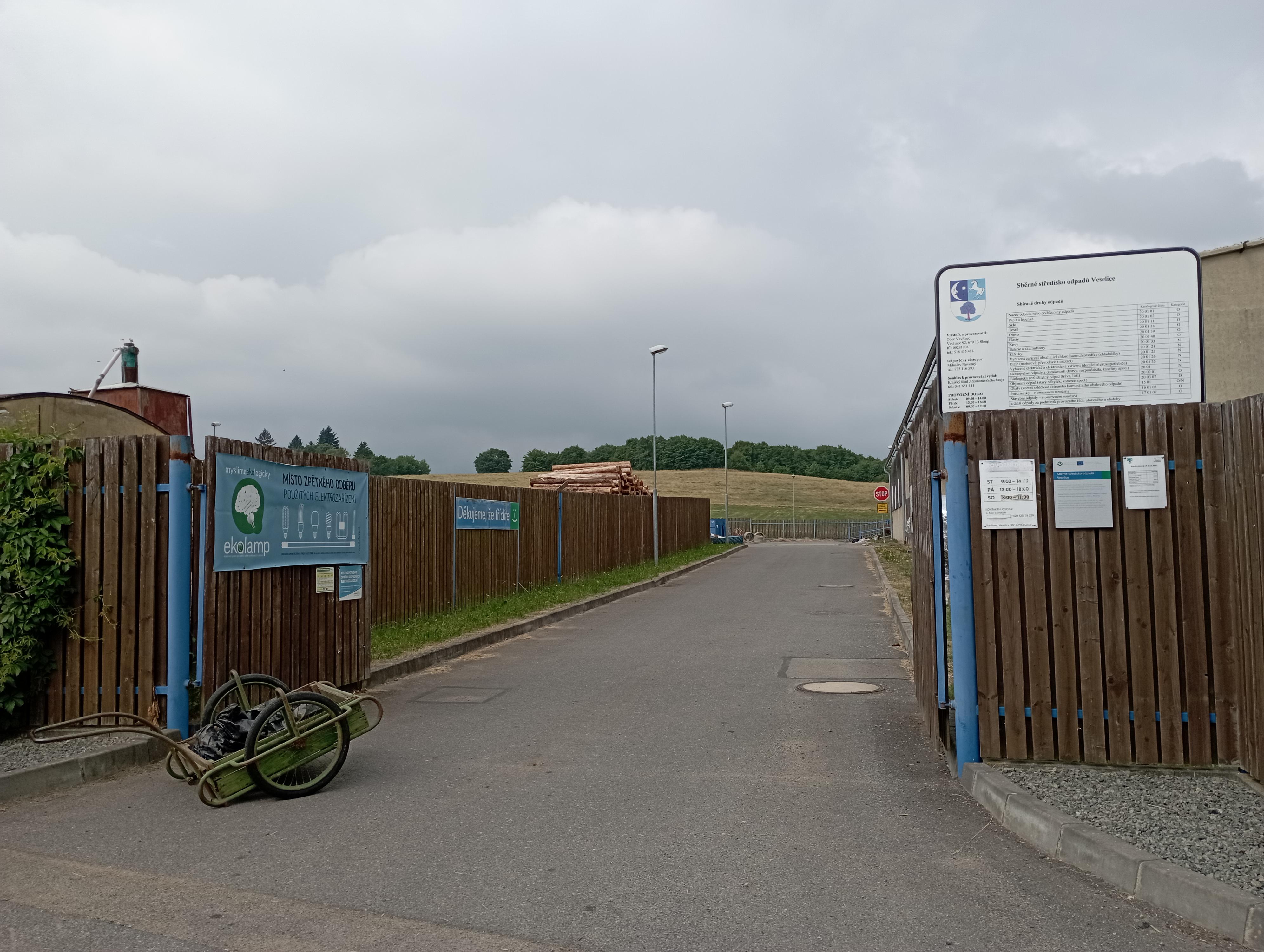 Sběrný dvůr odpadů Veselice foto 2