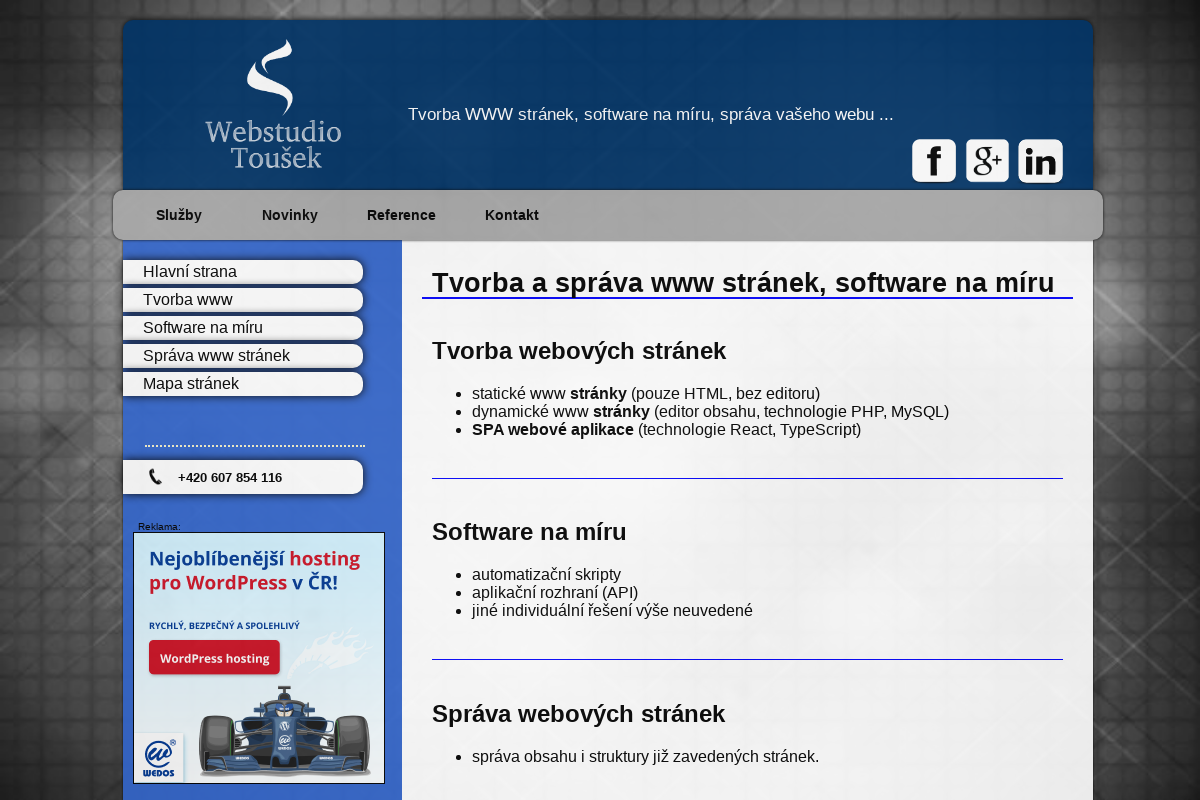 Webstudio Toušek