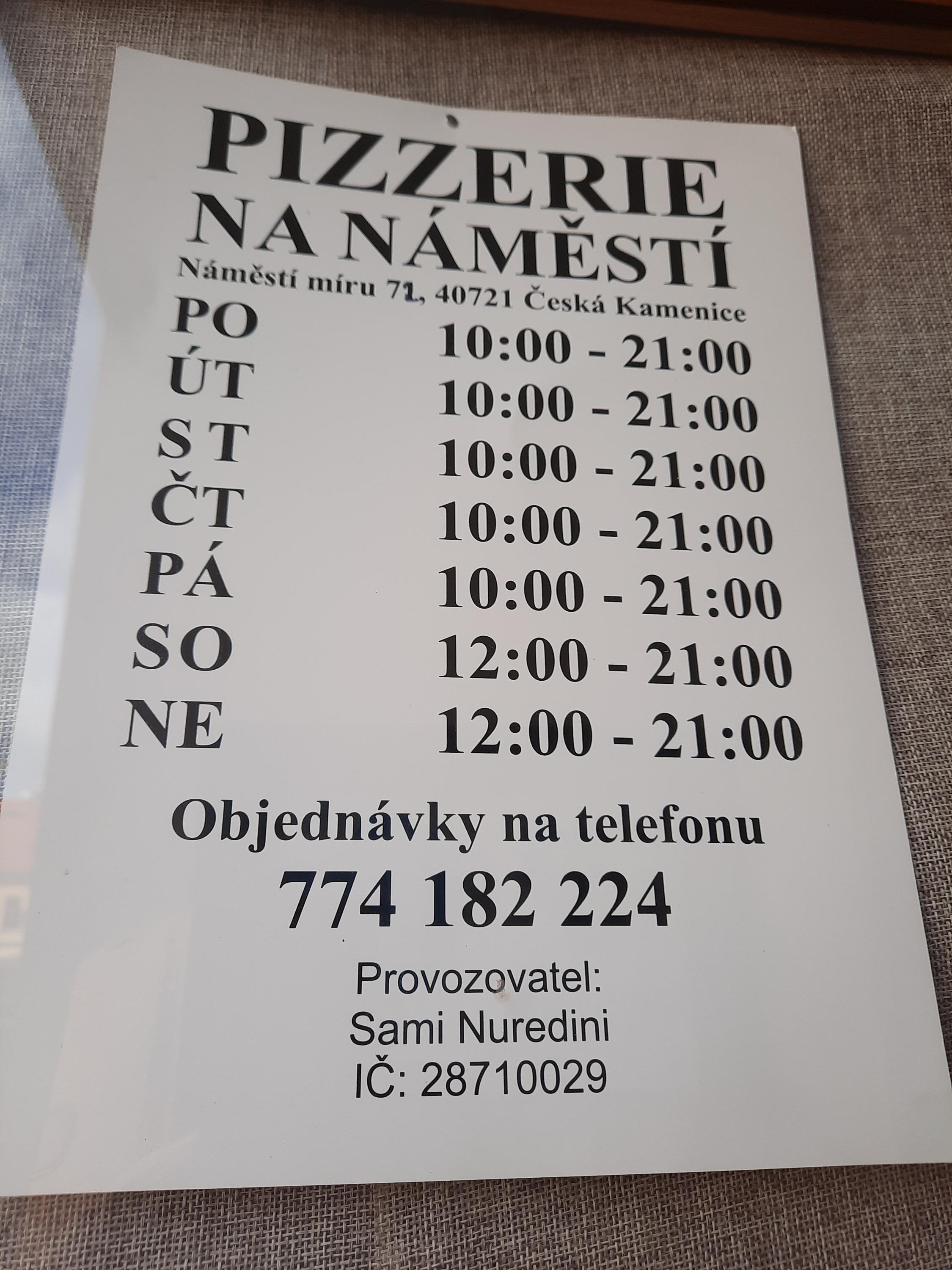 Pizzeria "Na Náměsti" foto 2