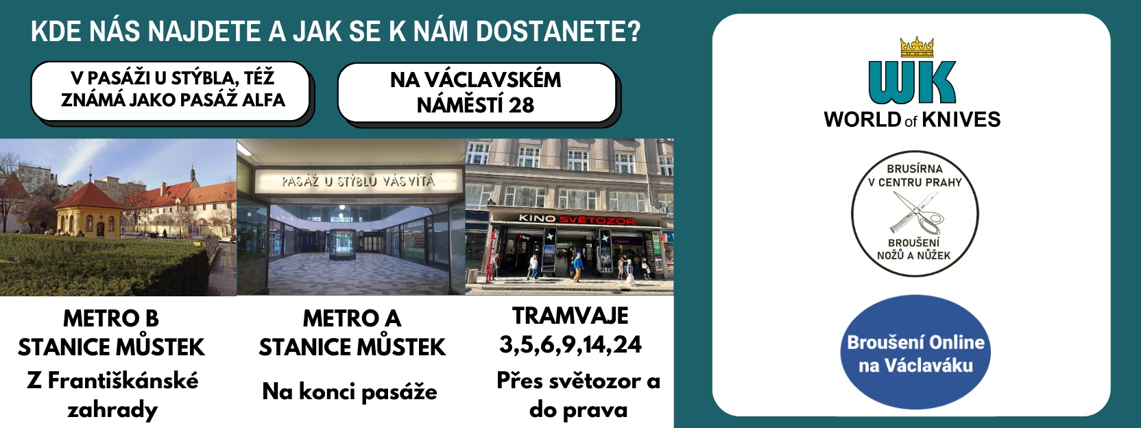 Broušení nožů a nůžek v centru Prahy foto 2