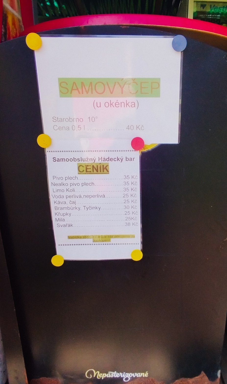 Samoobslužný Hádecký bar