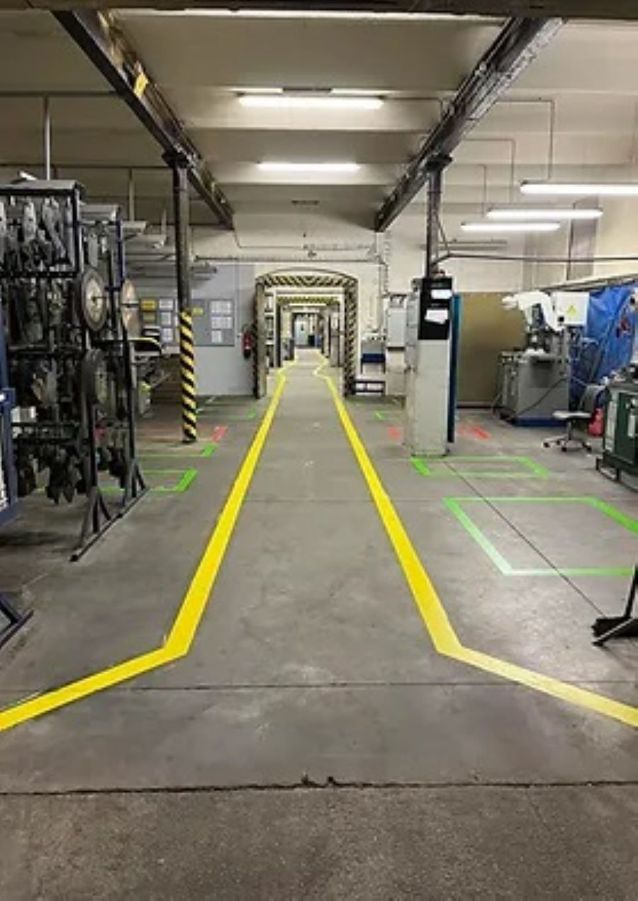 Realizace podlahového značení