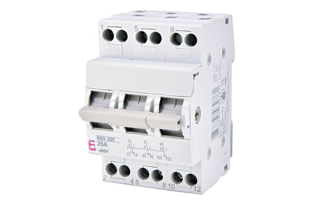 Skupinový přepínač (I-O-II) 3pól 400V 40A