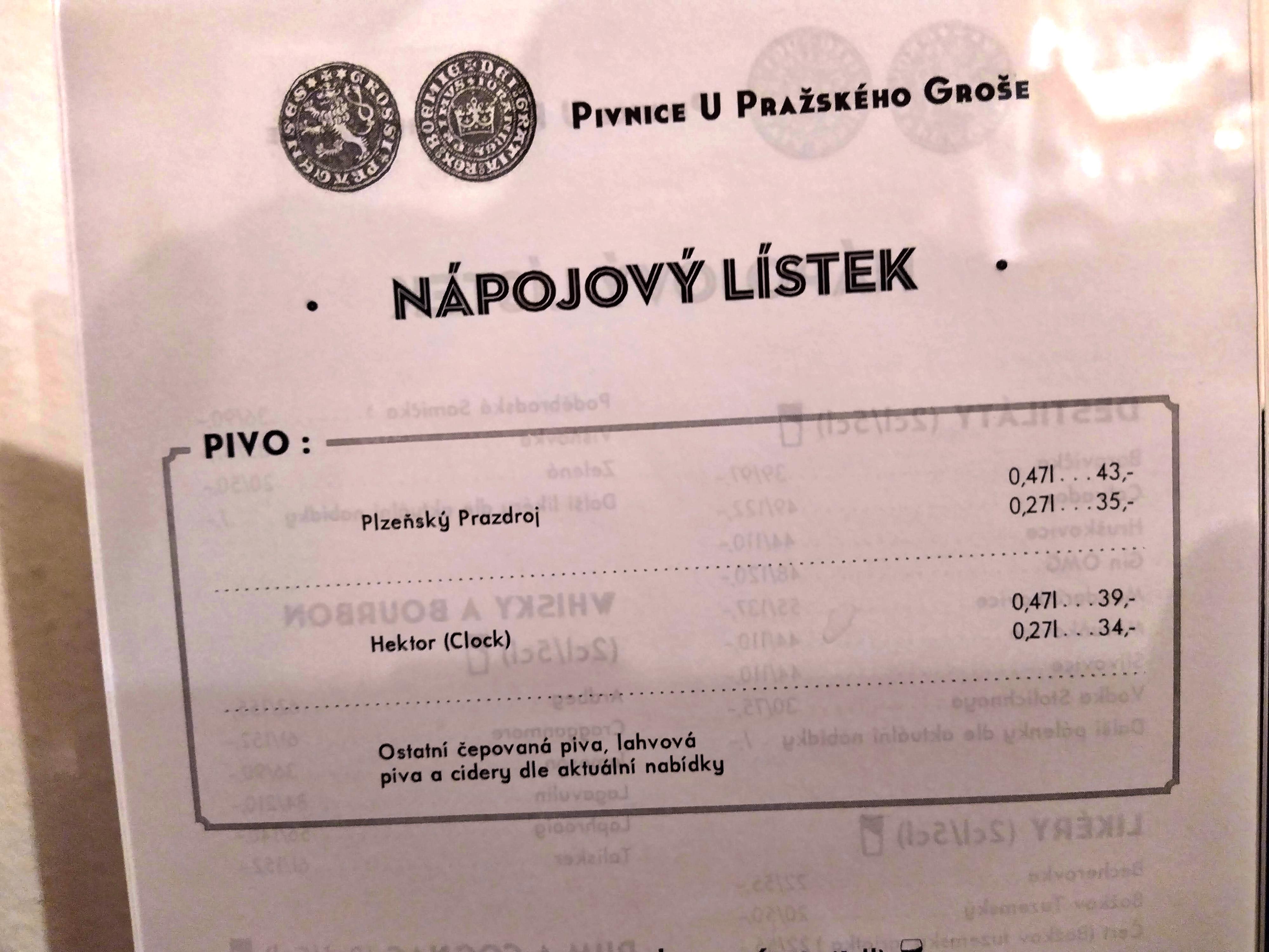 Pivnice U Pražského Groše foto 3