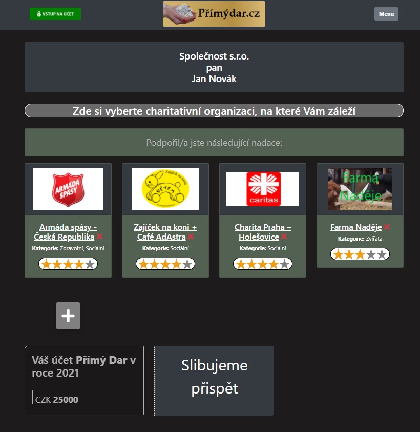 Přímý dar foto 1