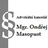 logo Mgr. Ondřej Masopust, advokát