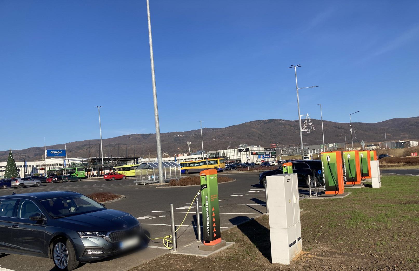 Nabíjecí stanice ČEZ