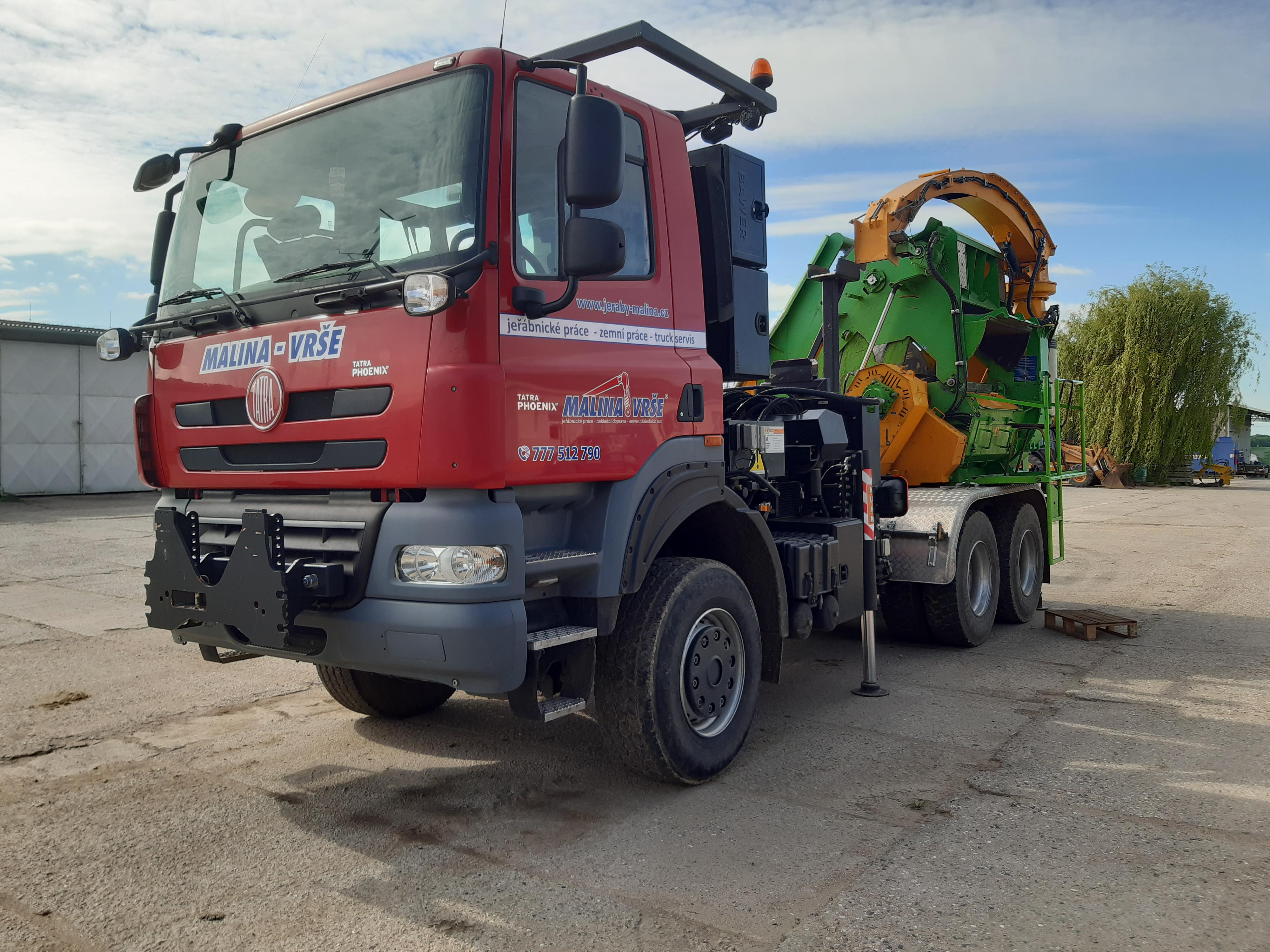 MALINA - VRŠE - Drcení materiálu, štěpkování dřeva foto 3