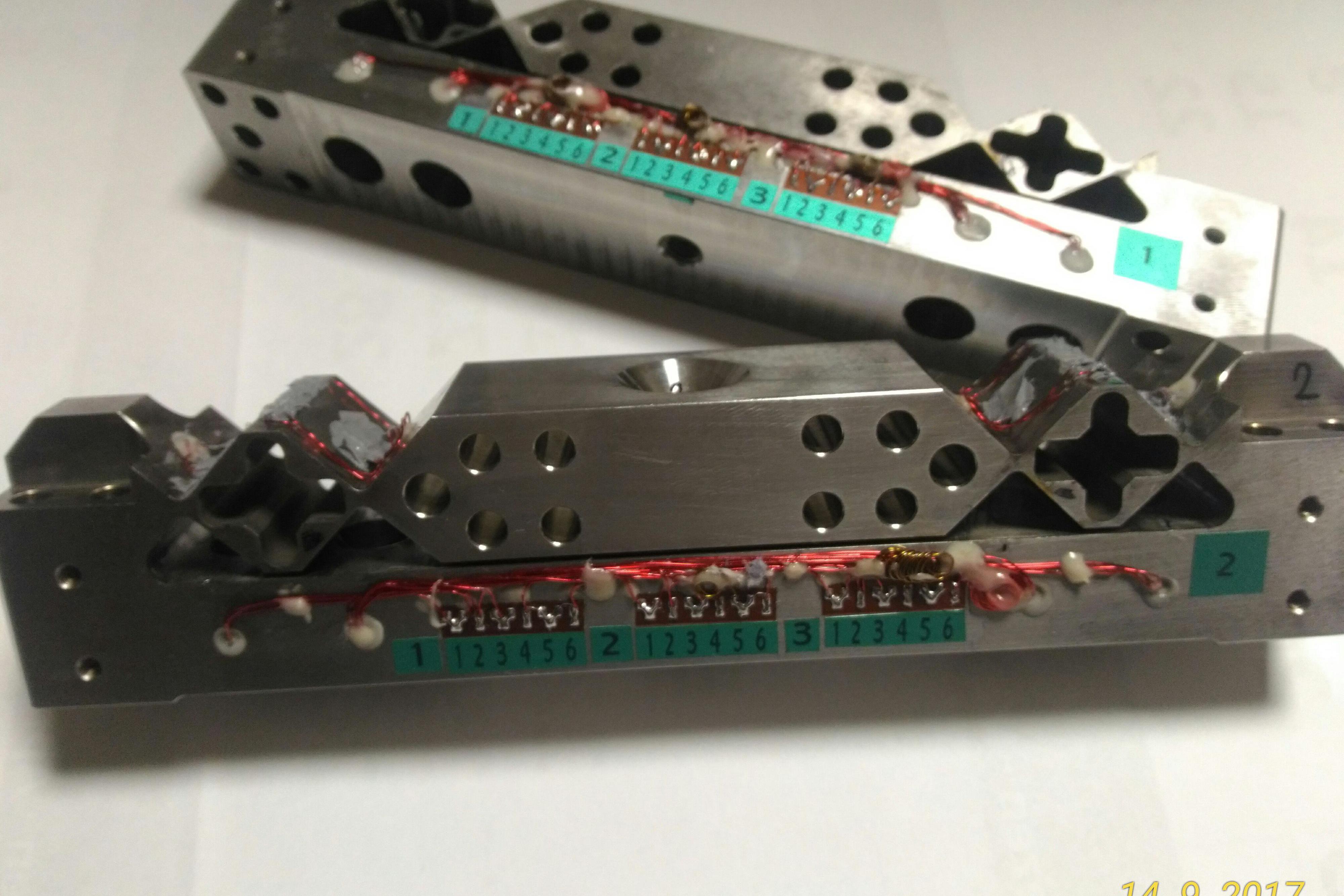 instalace tenzometrů na dodané součásti