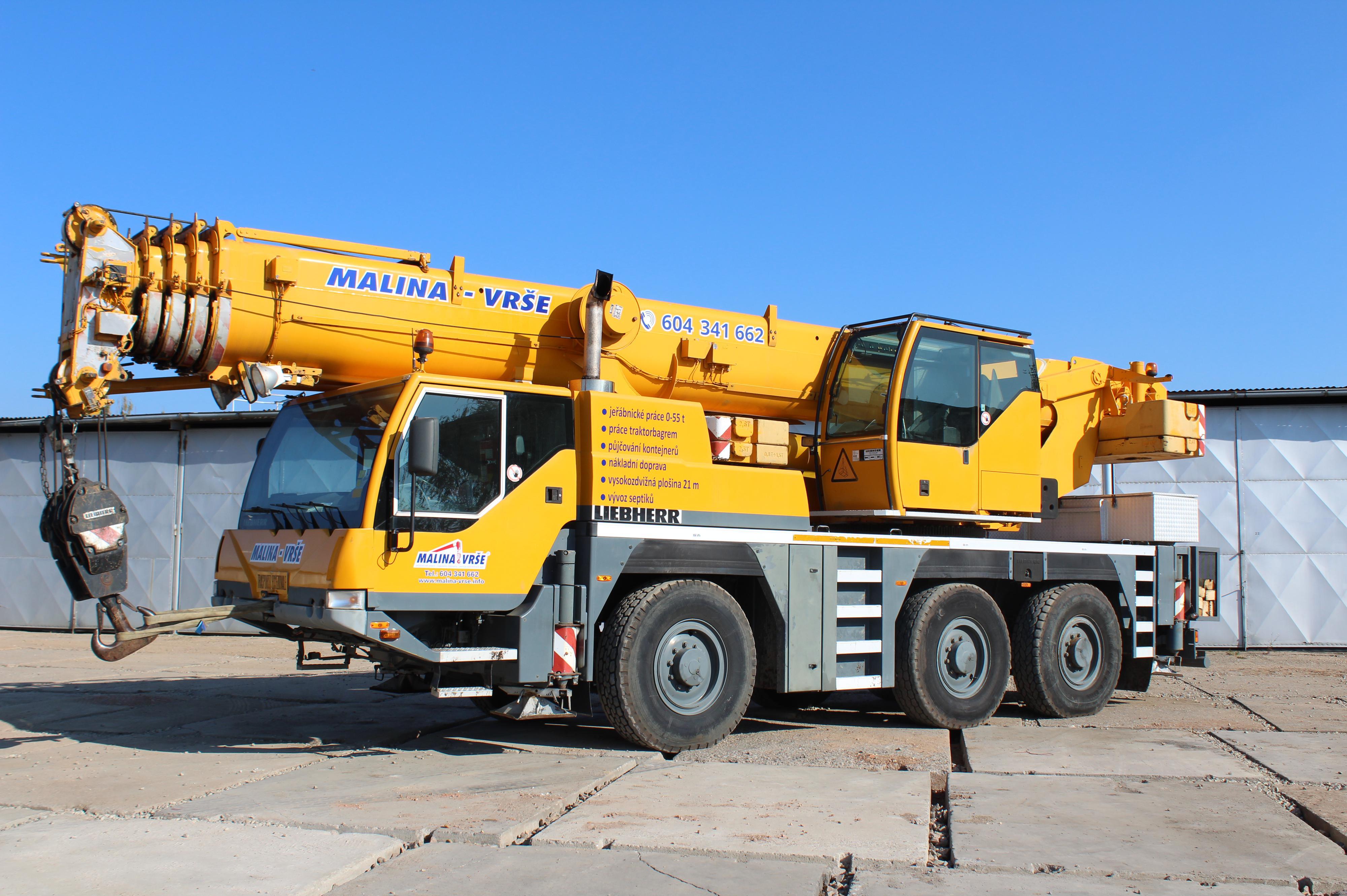 MALINA - VRŠE s.r.o. - Jeřáby a jeřábnické práce