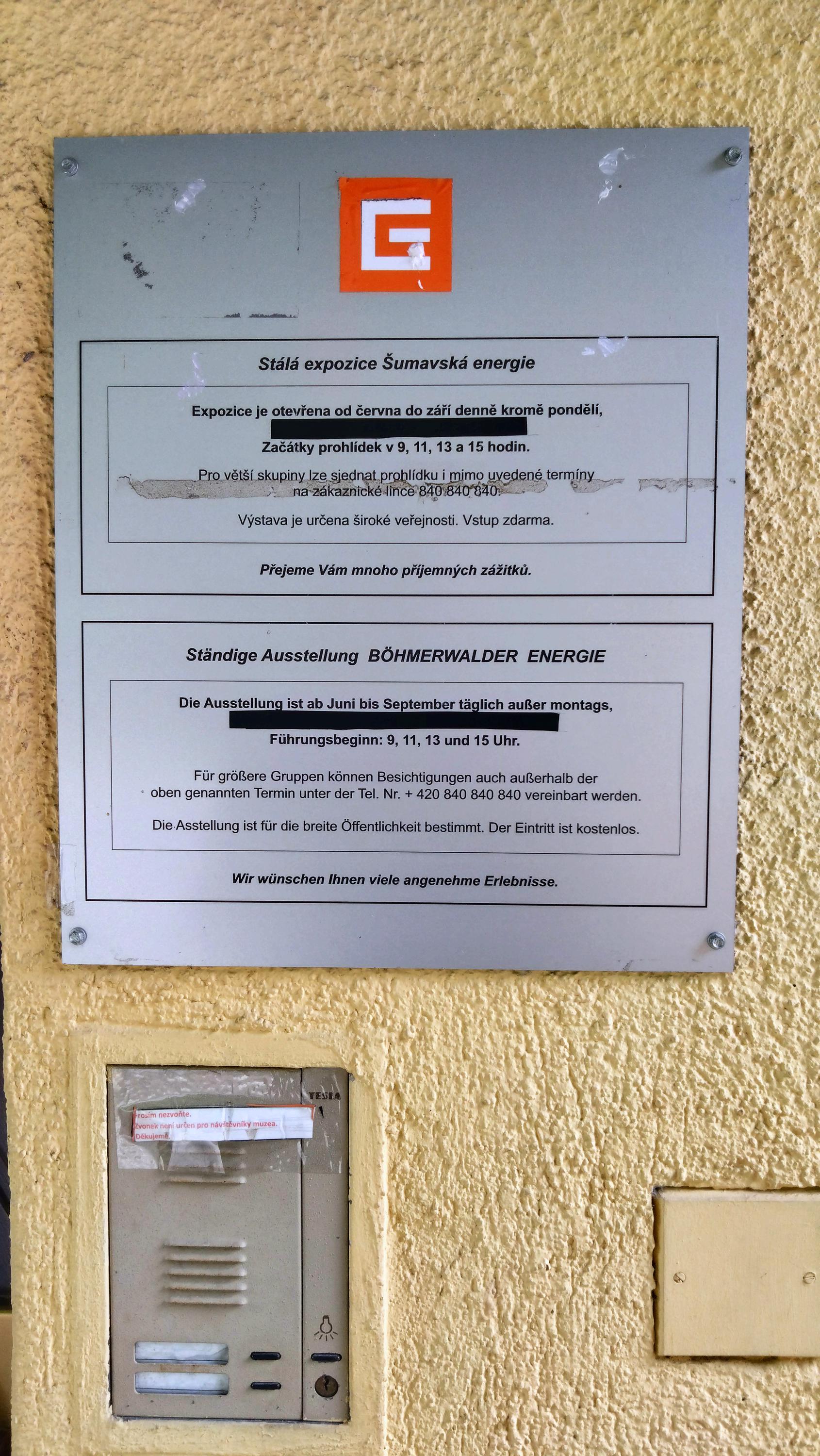 Informační centra malých vodních elektráren Vydra a Čeňkova pila foto 3