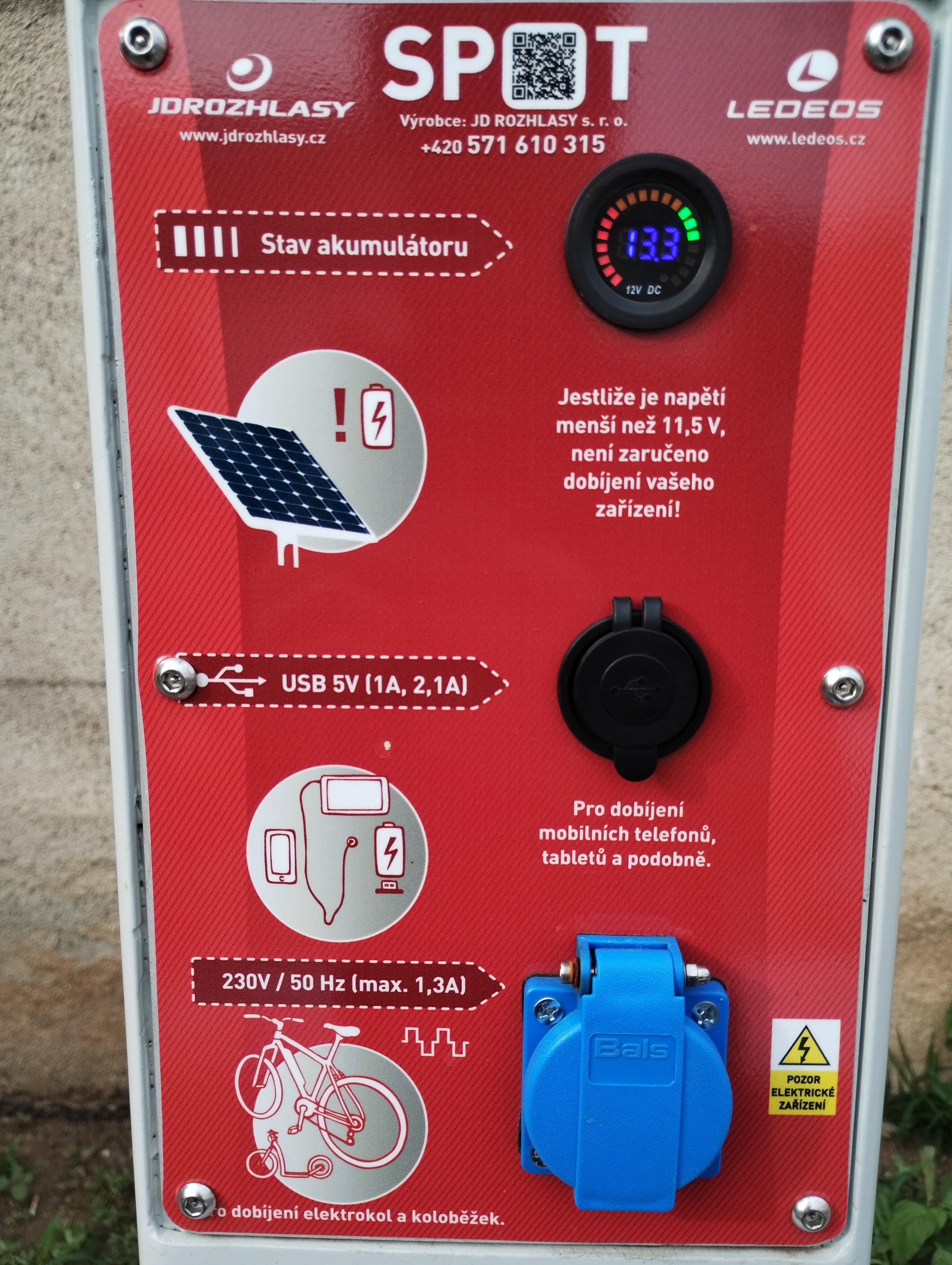 Nabíjecí zásuvka pro elektrokola Sudoměřice foto 3