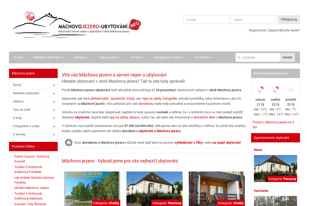Machovojezero-ubytovani.info