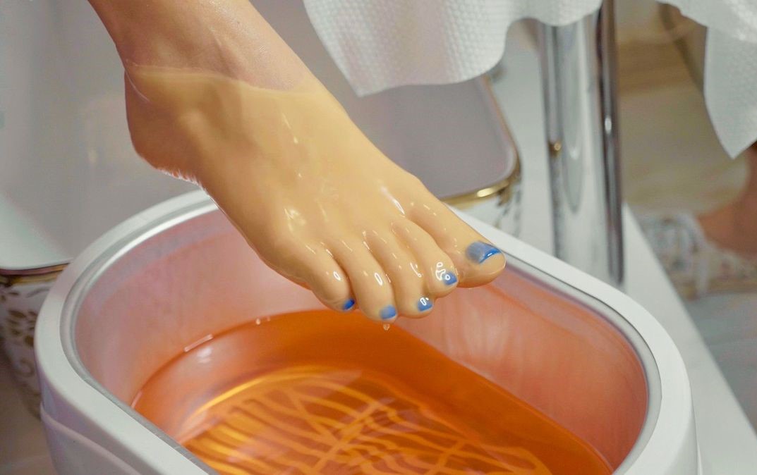 Parafínový zábal na nohy