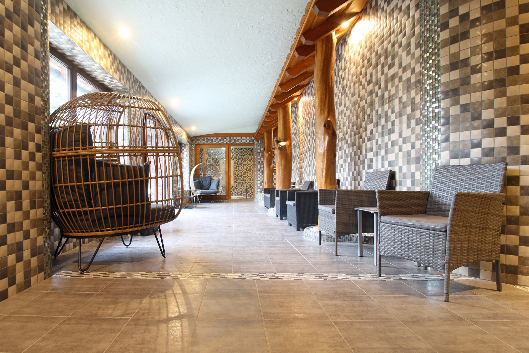 Vstup do wellness ve Wellness Penzionu Na Kamyncu