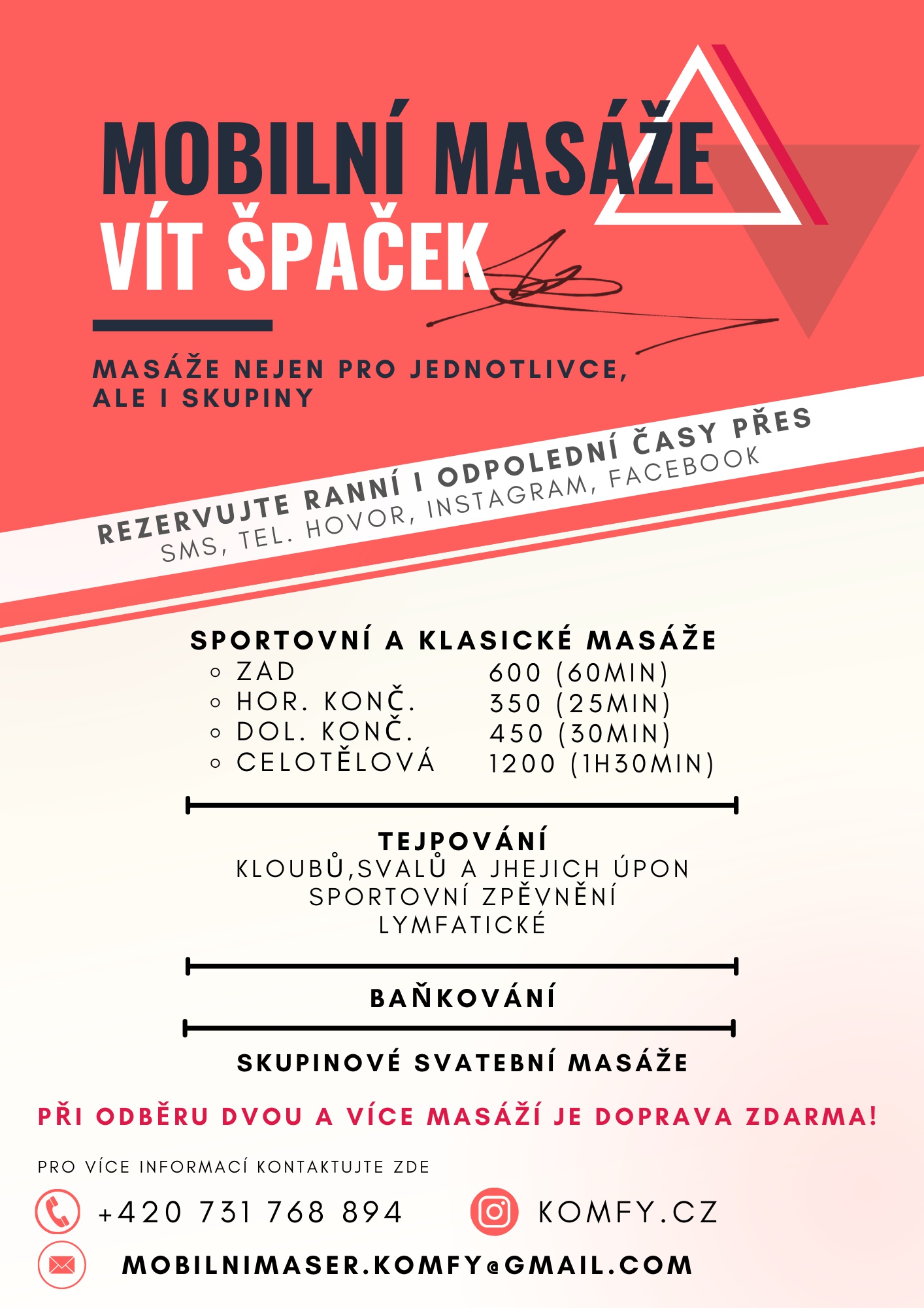 Mobilní masáže Vít Špaček - Komfy.cz foto 1