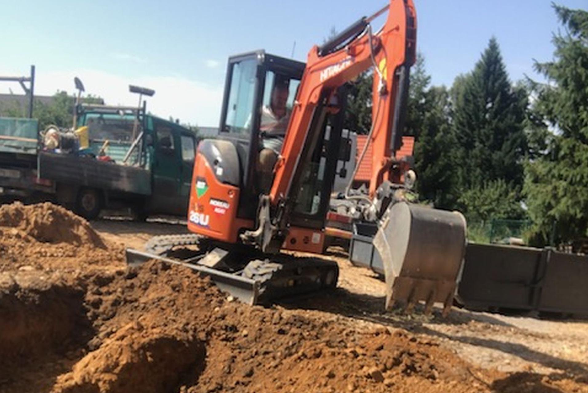 Zemní práce Tříska