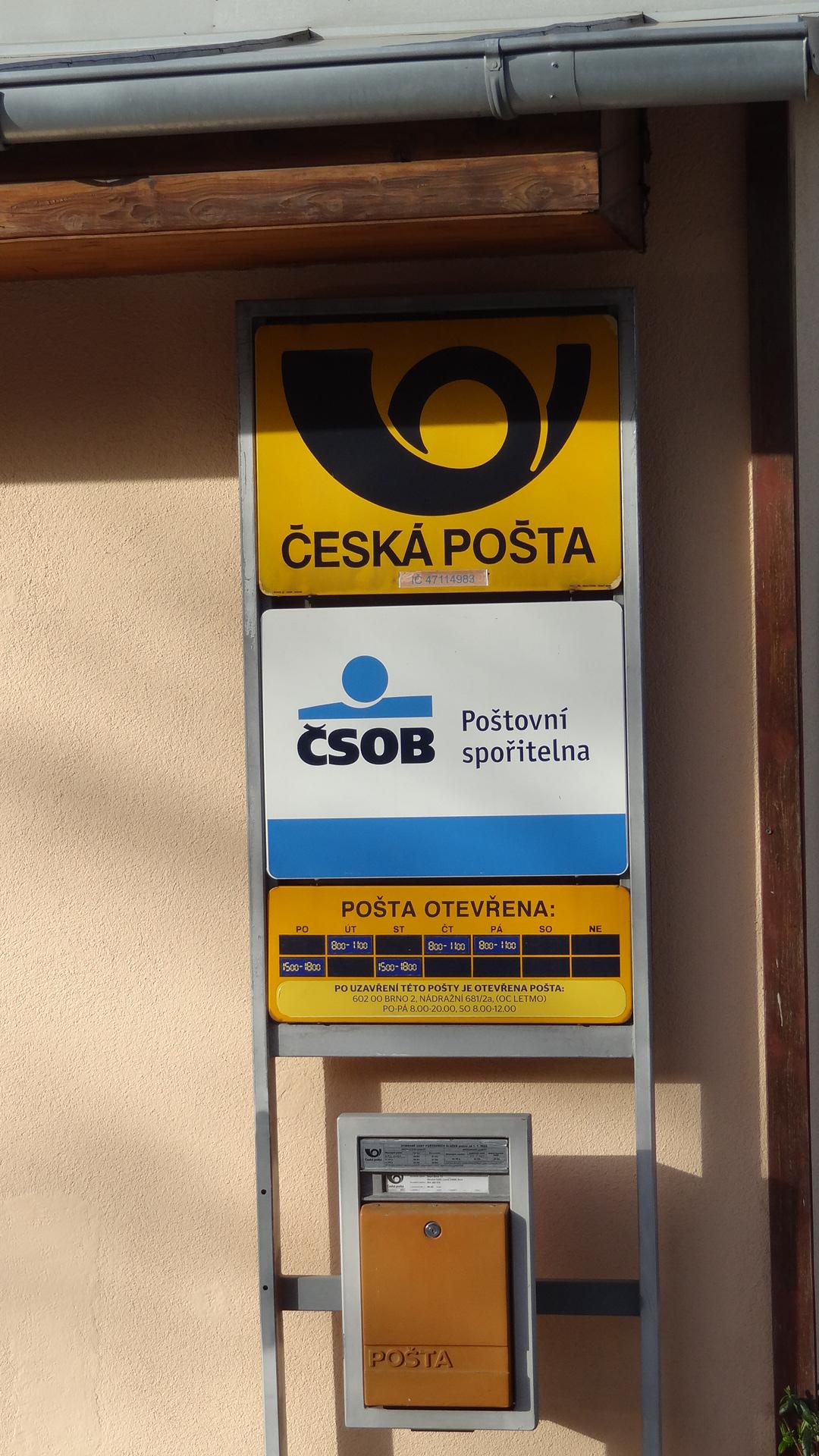 Pošta Vranov u Brna foto 2