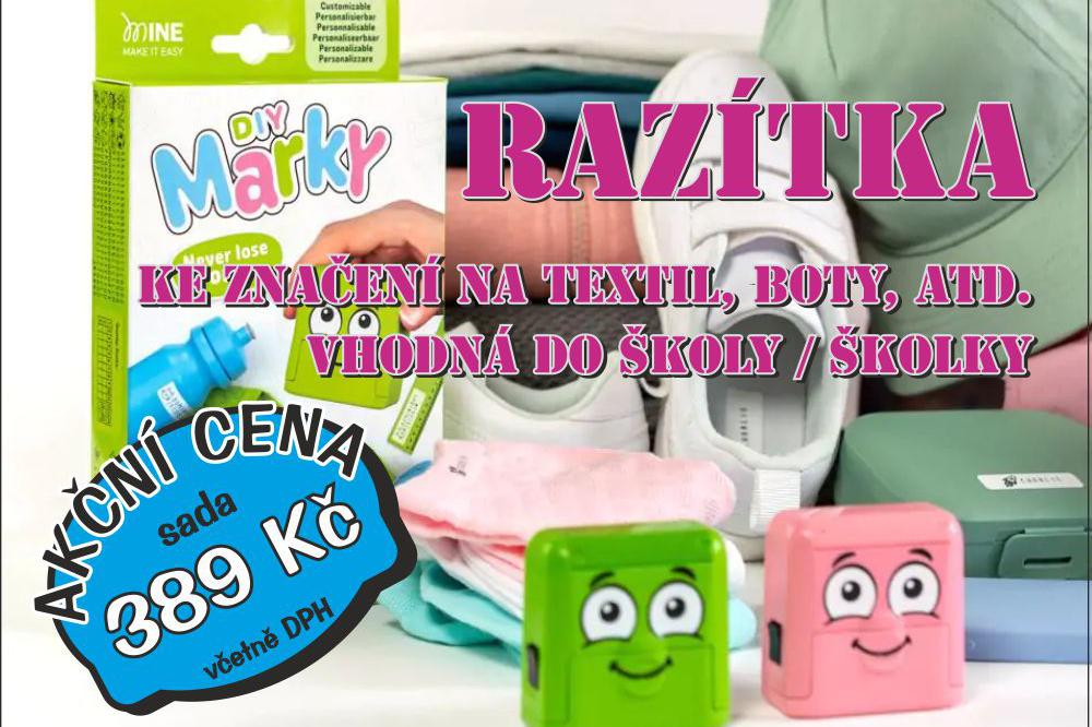 Razítka pro značení textilu a dalších přemětů