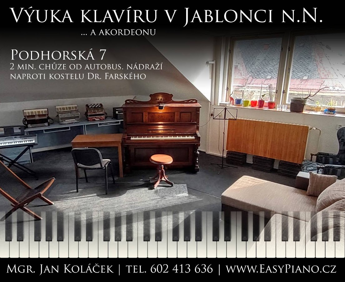 EasyPiano.cz - výuka klavíru a akordeonu - učitel Jan Koláček foto 2