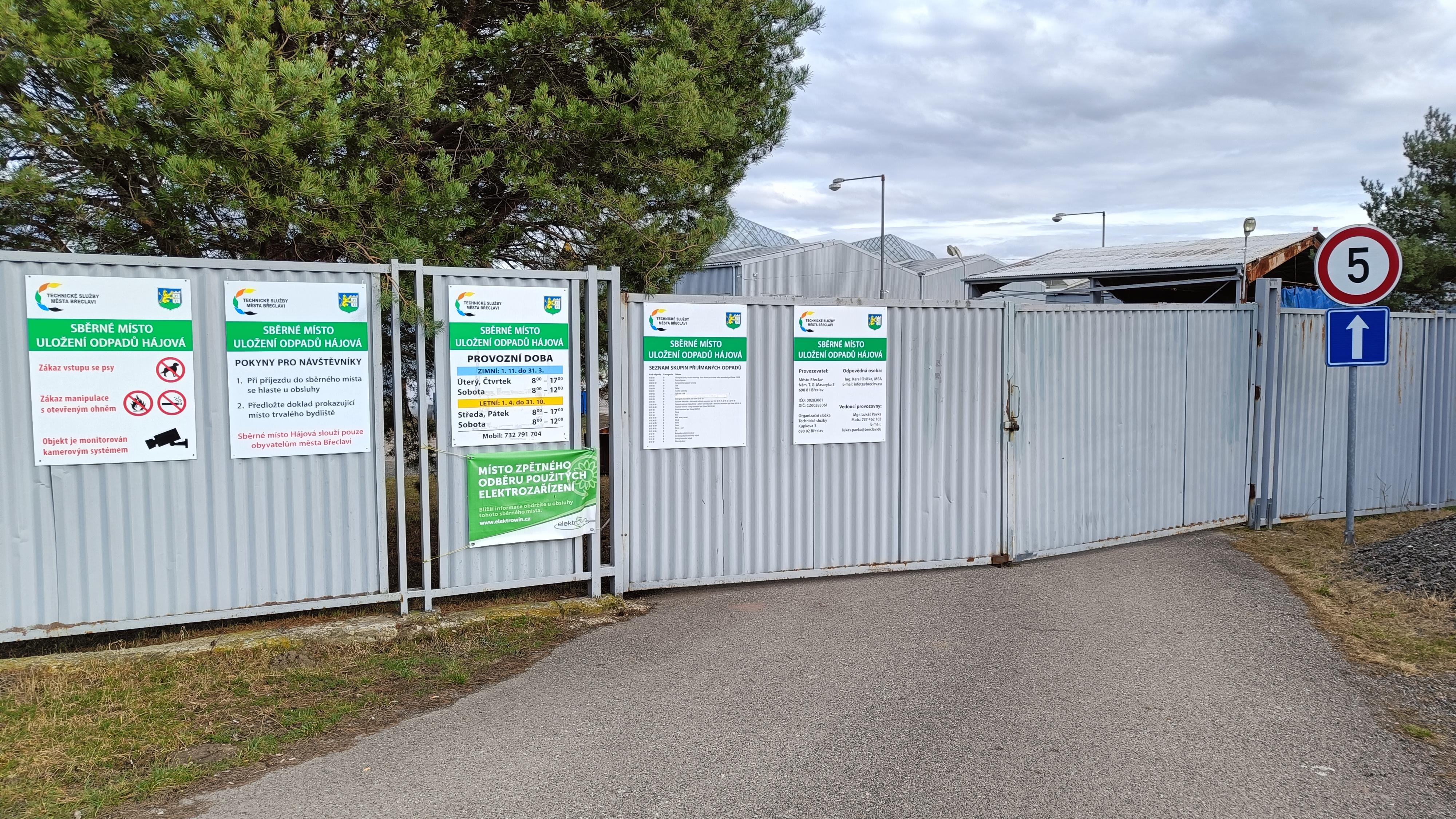 Sběrný dvůr Břeclav Poštorná