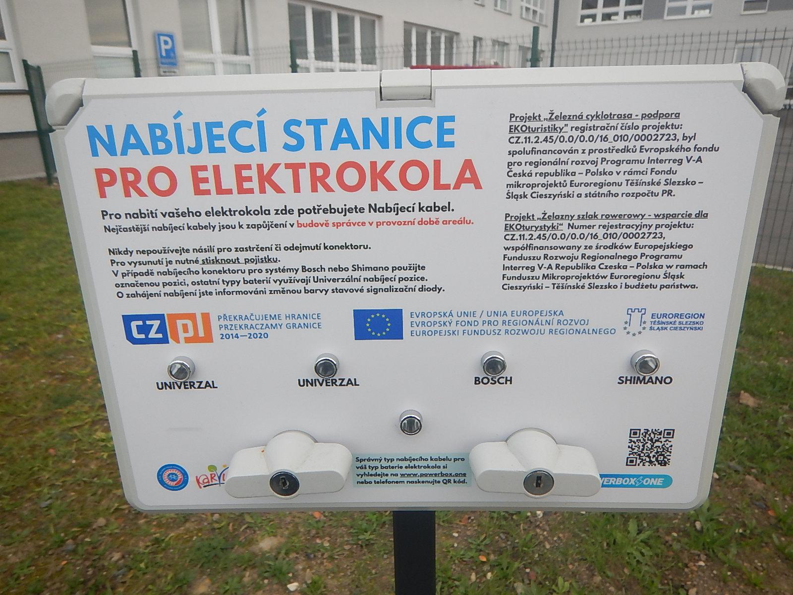 Nabíjecí stanice Sportoviště Karviná foto 2