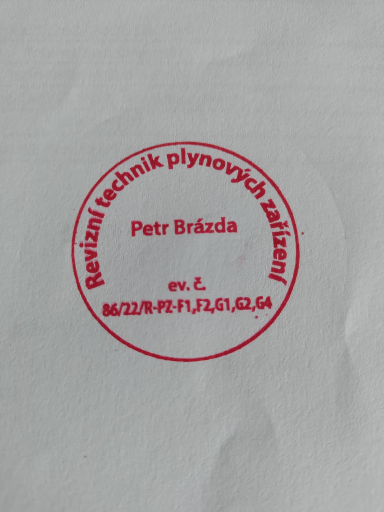 Petr Brázda - revize plynových a tlakových zařízení foto 2