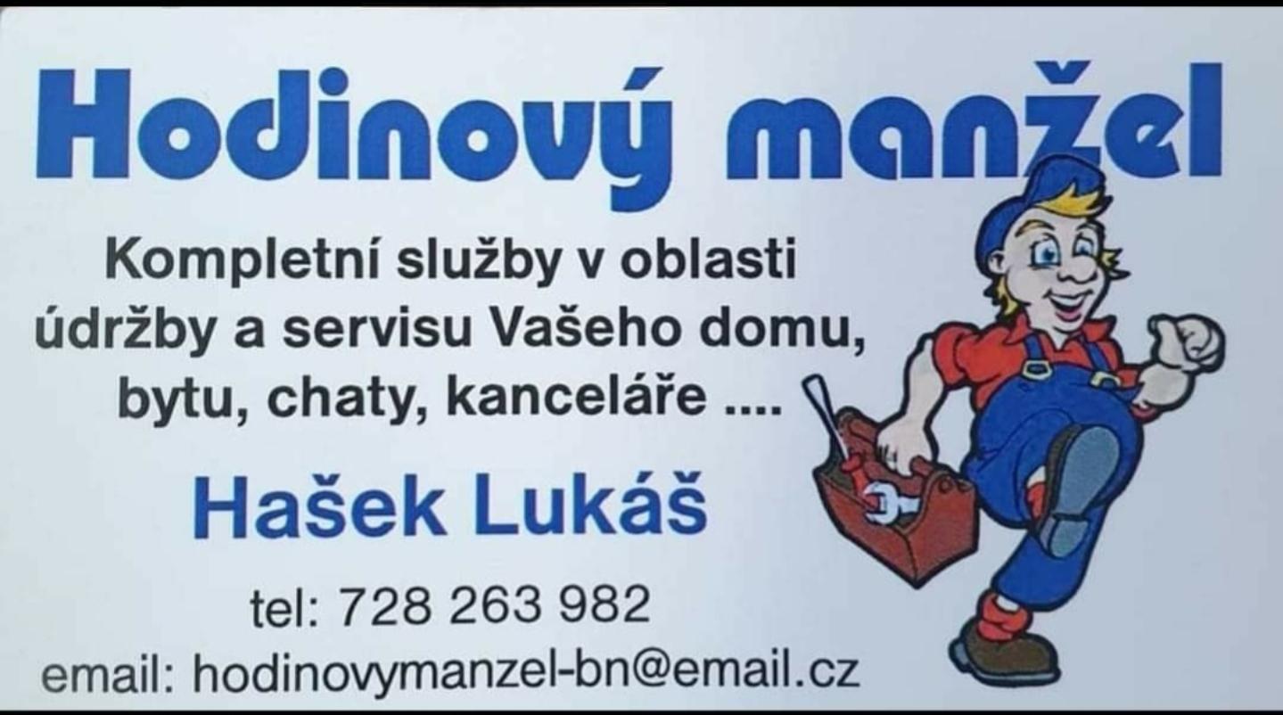 Hodinový manžel a elektrikář - Lukáš Hašek foto 1