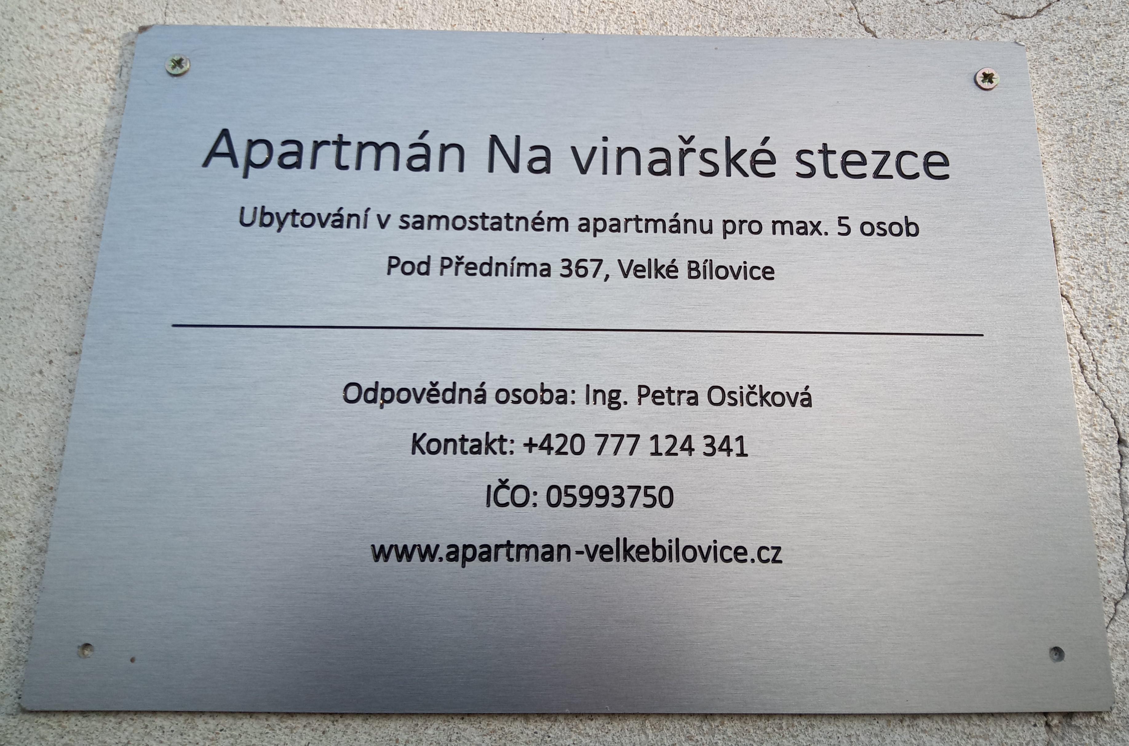 Apartmán Na vinařské stezce foto 2