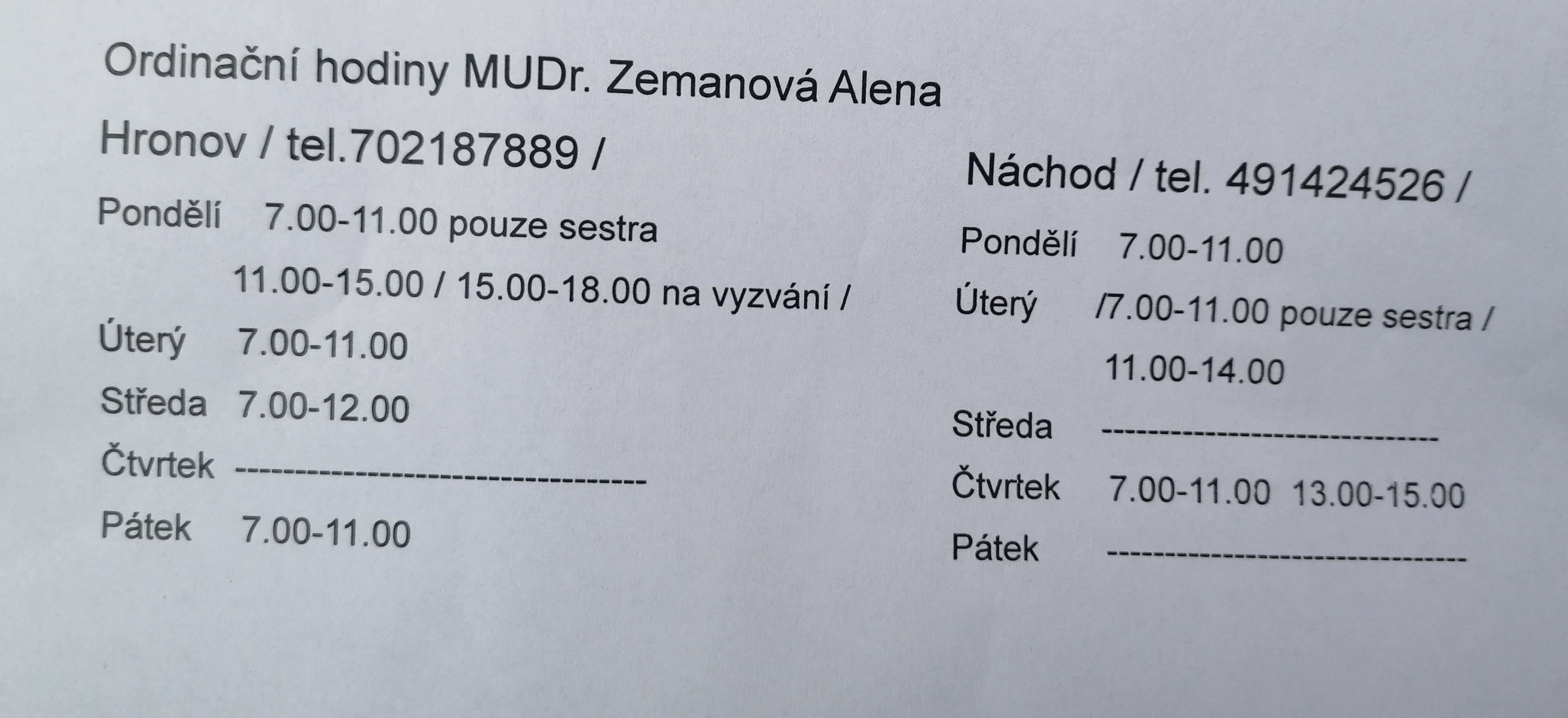 MUDr. Alena Zemanová foto 2