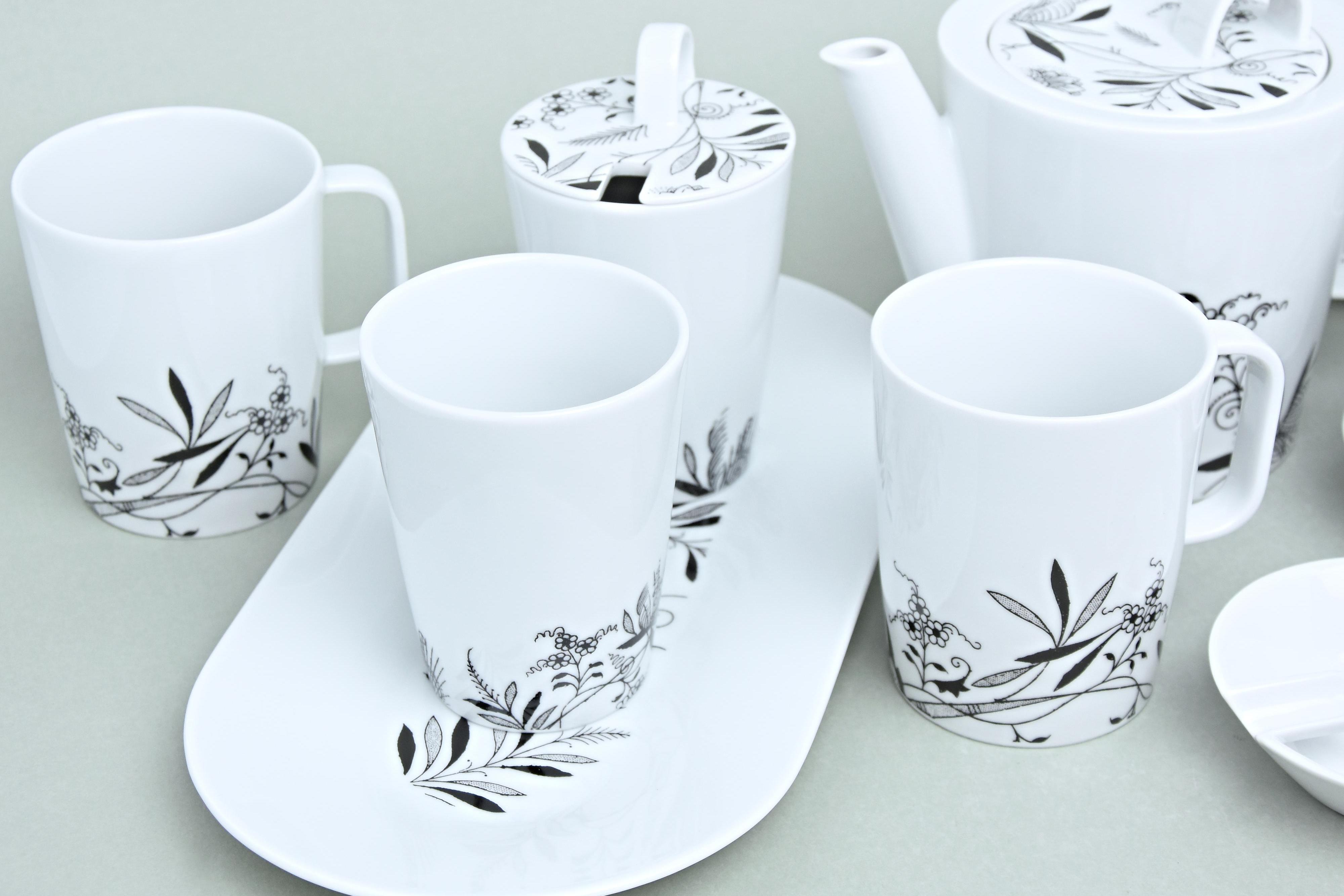 Porcelán Bohemia BLACK, Cobalt, White (J. Pelcl)