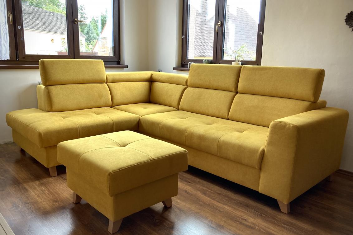 Sedací souprava PEGGY s taburetem