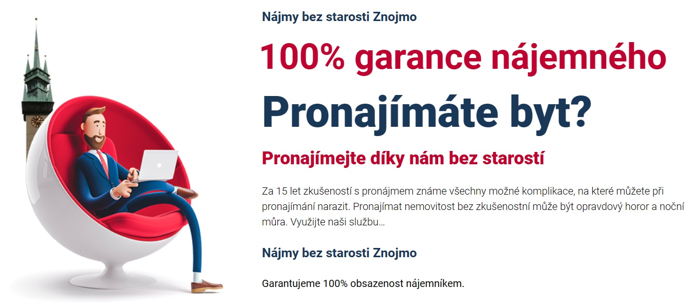 Nájmy bez starostí Znojmo - garantovaný nájem foto 2