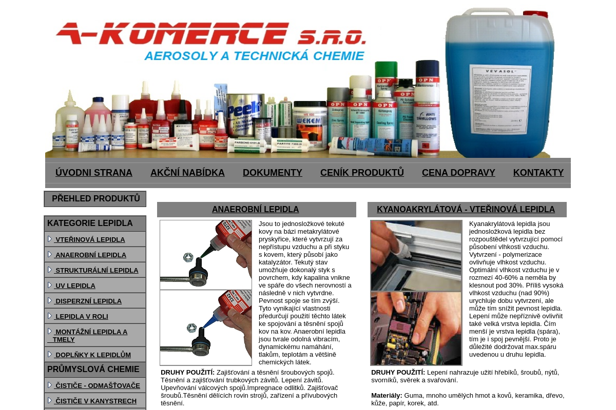 Technickachemie.cz A-KOMERCE s.r.o.