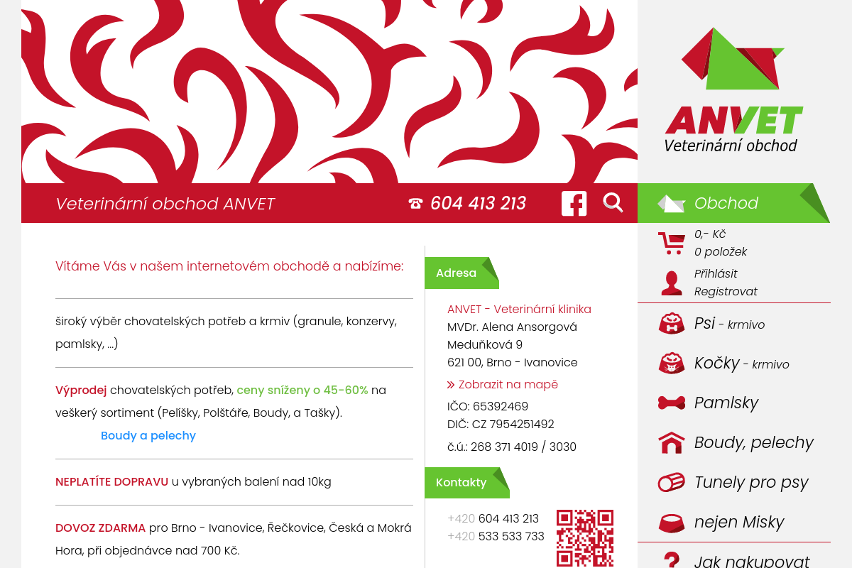 Veterinární obchod ANVET