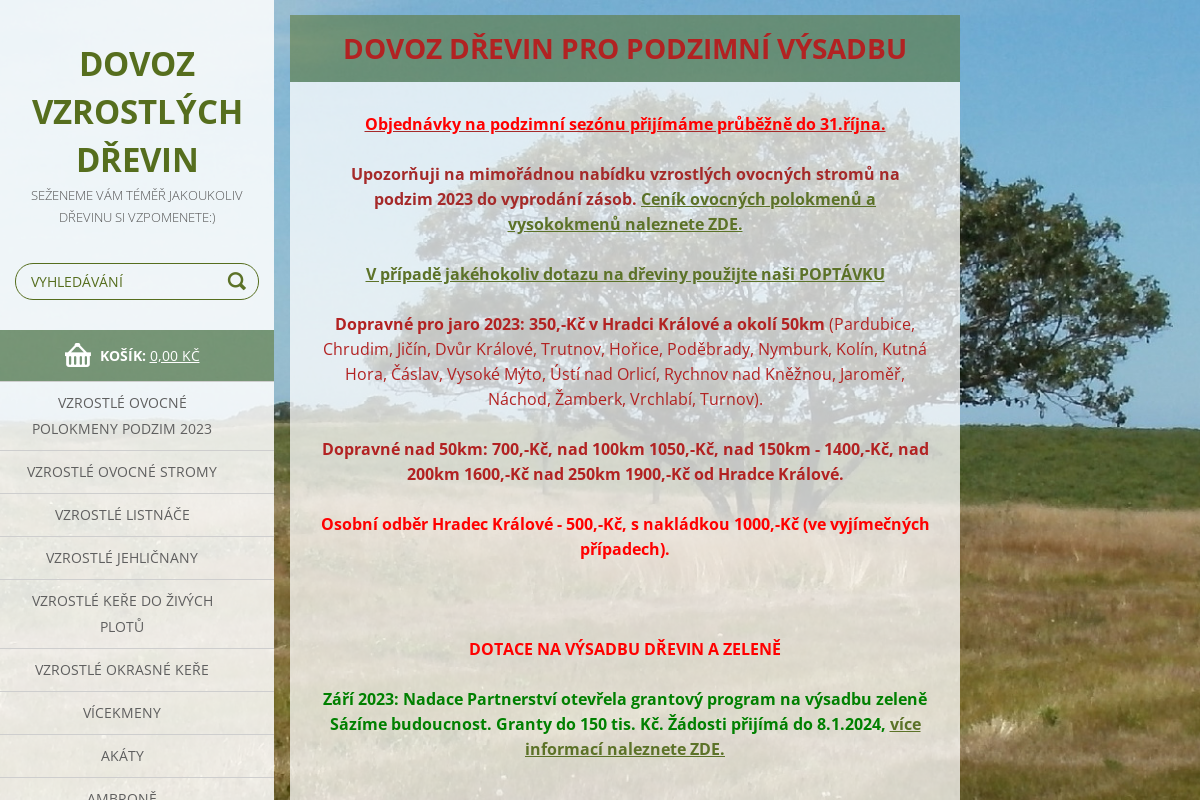 Dovoz dřevin - Ing. Jakub Kratochvíl foto 1