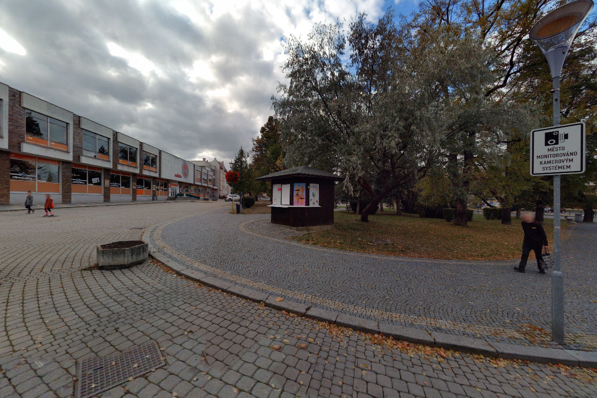 Stánek s občerstvením na náměstí