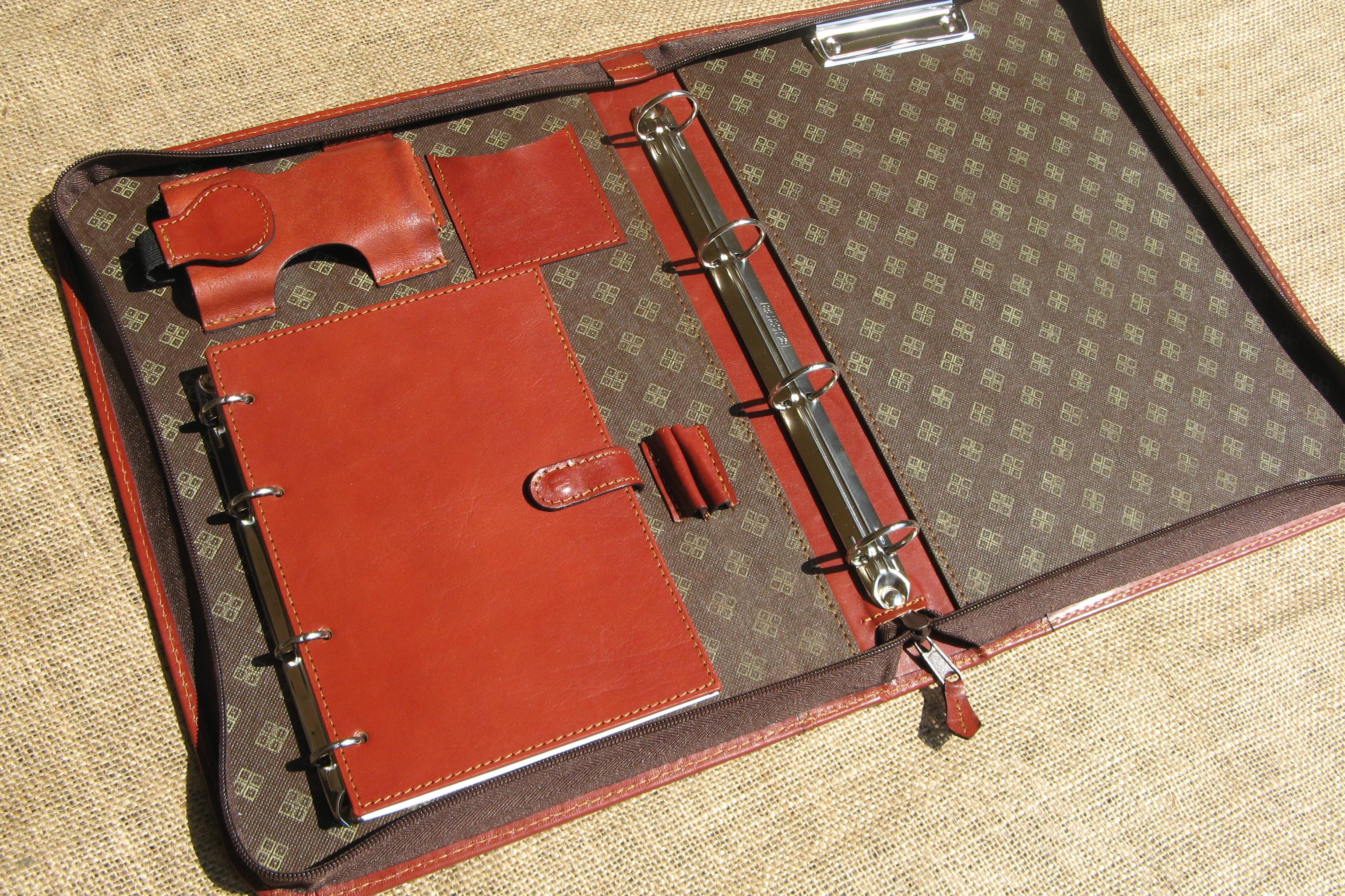 Kožené spisovky od českého výrobce .