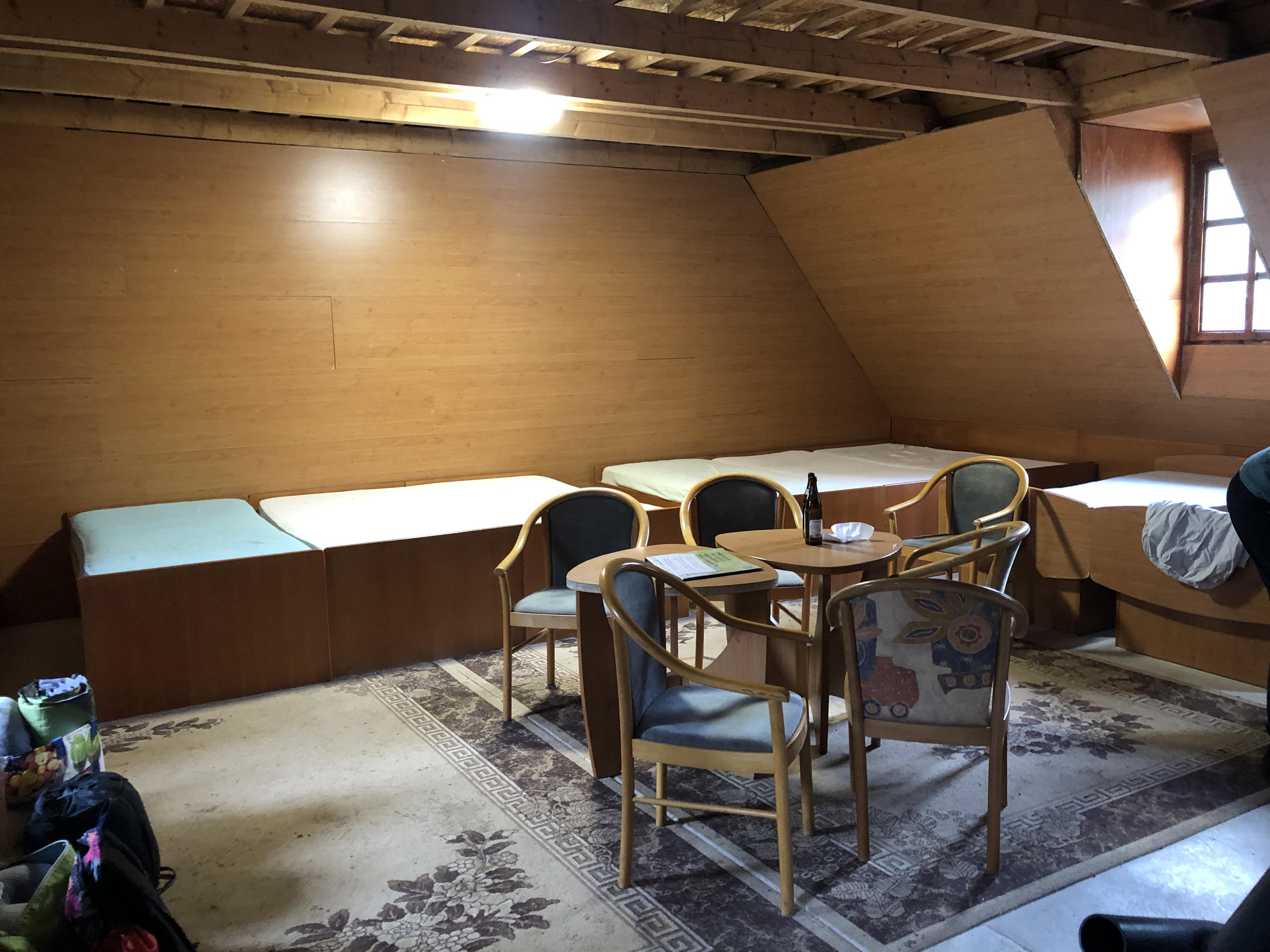 Horní hrad - ubytování