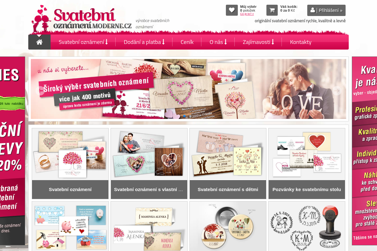 Svatební oznámení moderně.cz